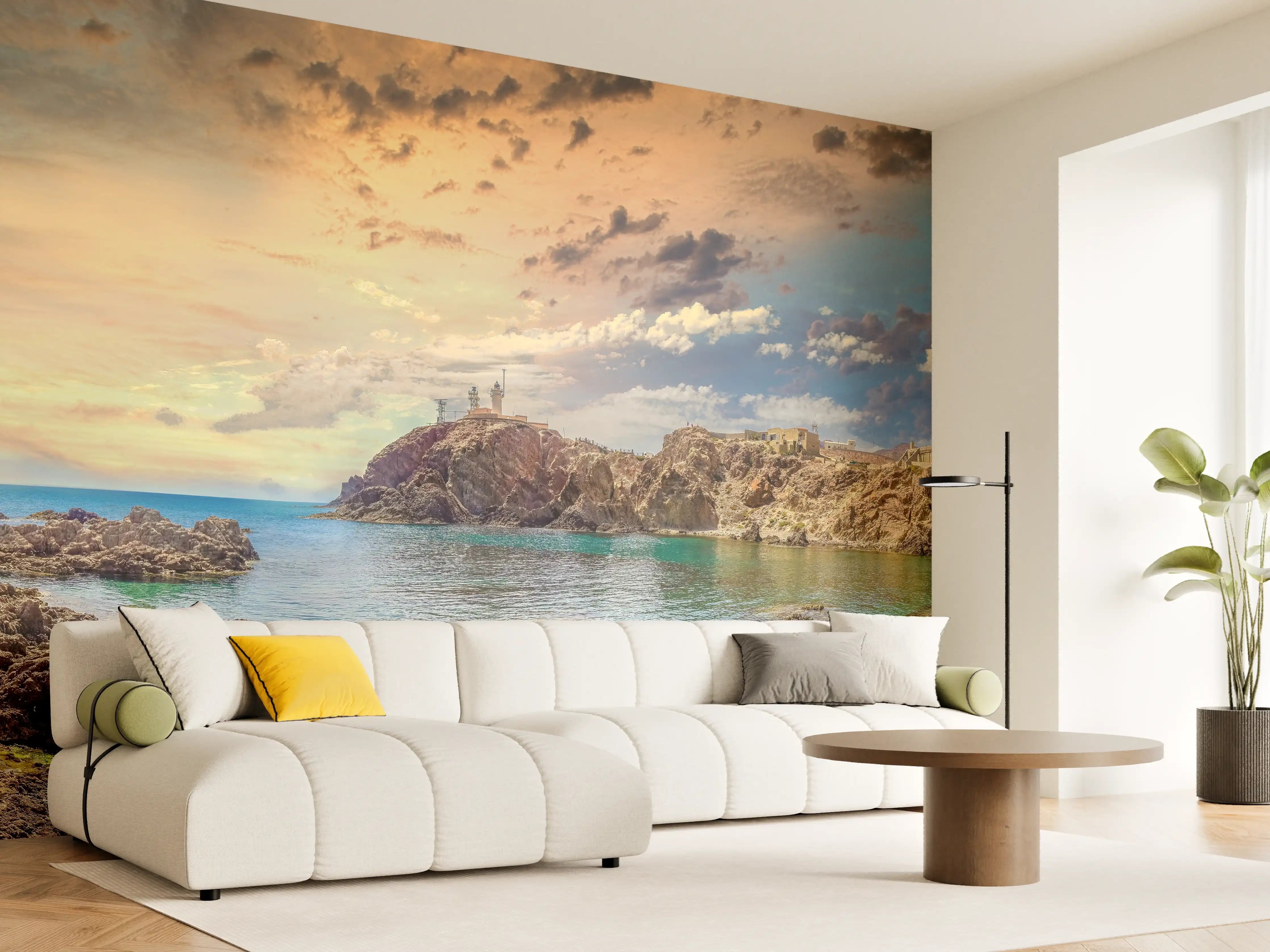 Wandverkleidung Wohnzimmer - Panoramablick - Arrecife de las Sirenas