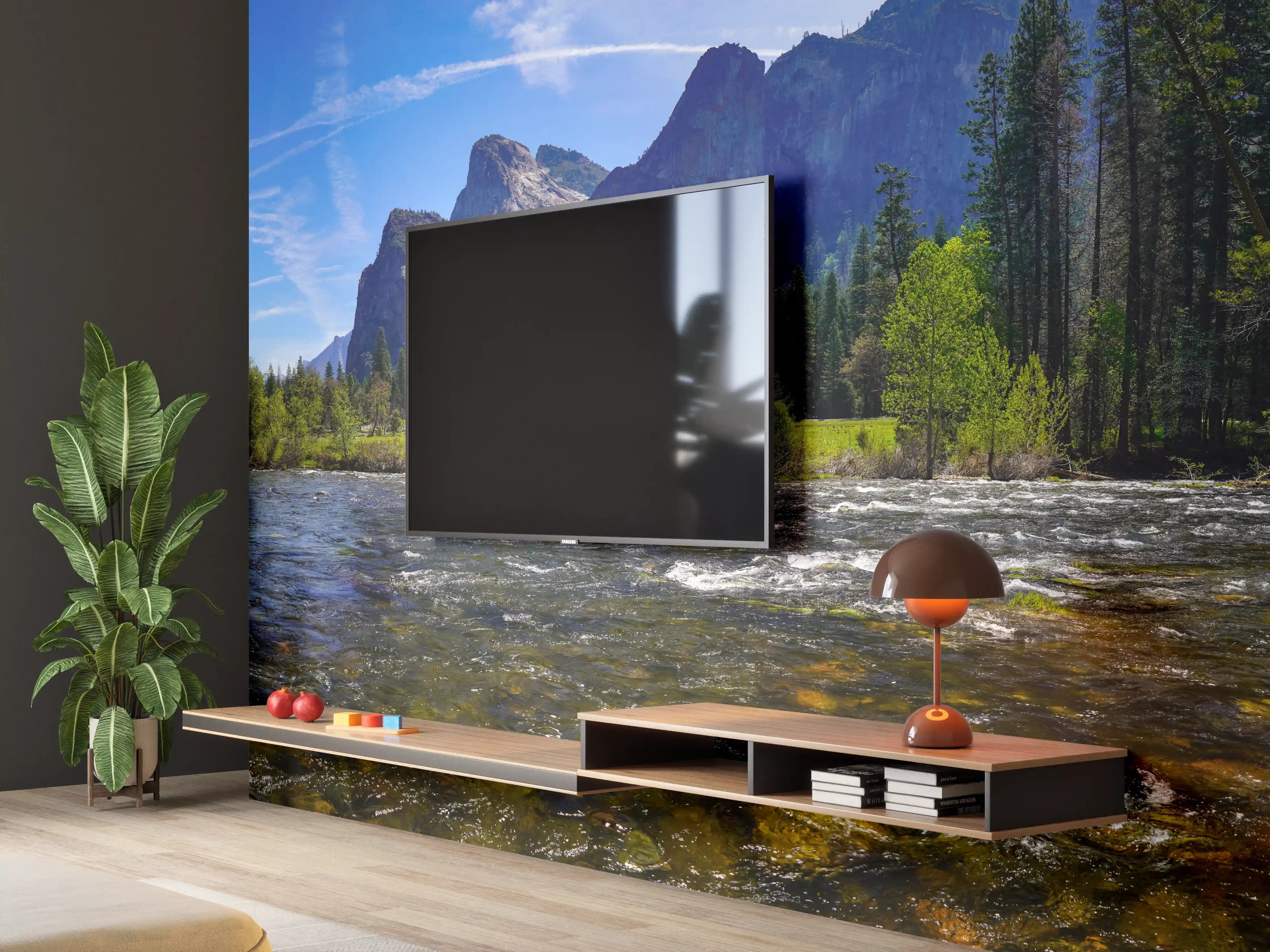 Wandverkleidung Wohnzimmer - Panoramablick im Yosemite-Nationalpark