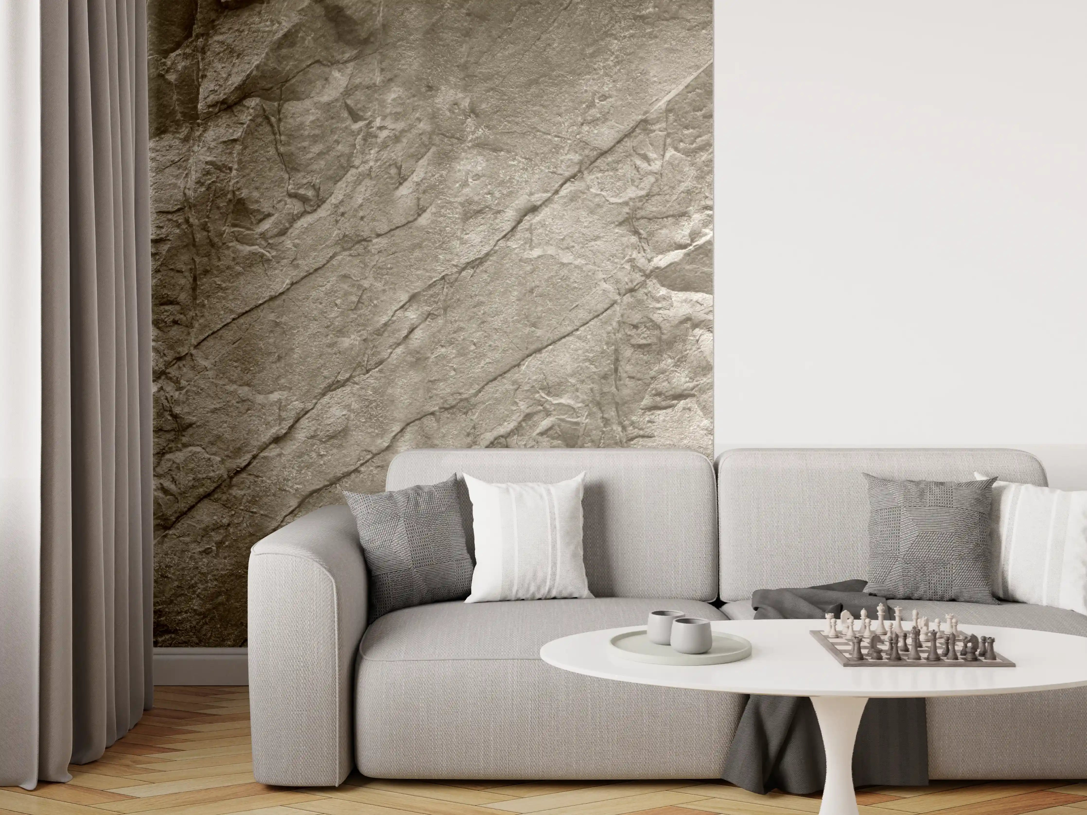 Wandverkleidung Wohnzimmer - Prägnantes Titel für Wanddekoration