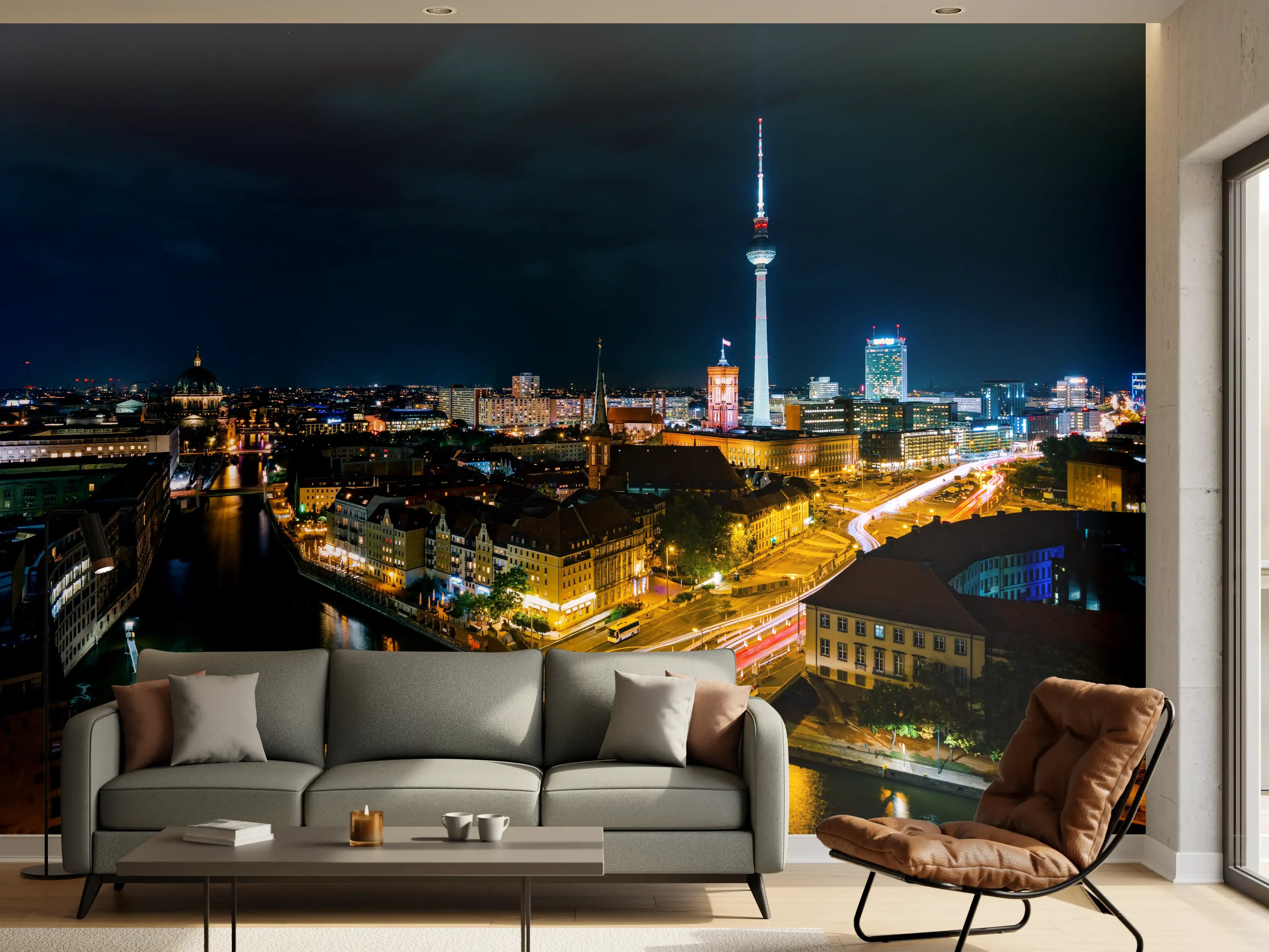 Wandverkleidung Wohnzimmer - Pusteblume schwarz-weiß Hintergrund