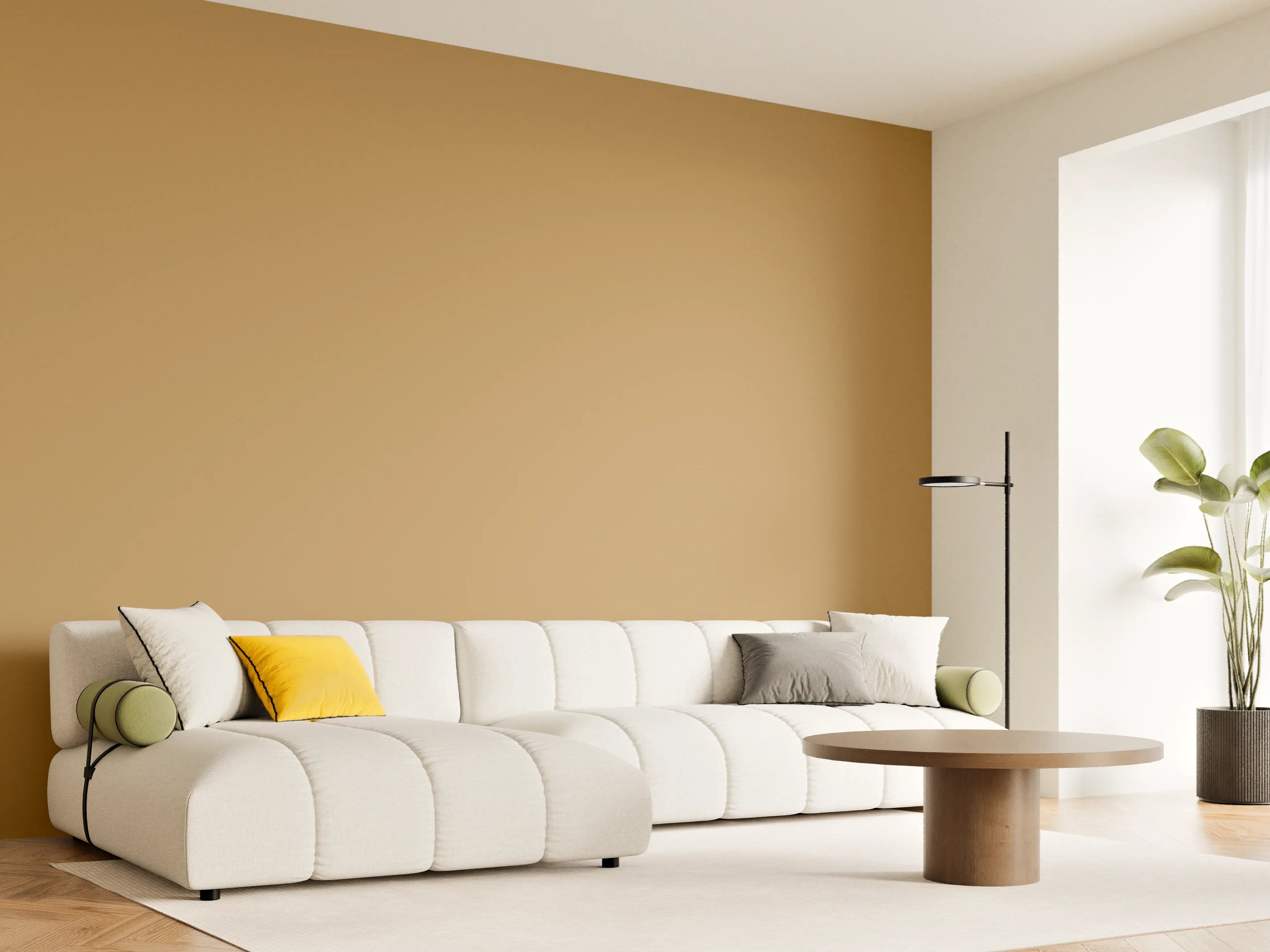 Wandverkleidung Wohnzimmer - RAL 1011 (Braunbeige)