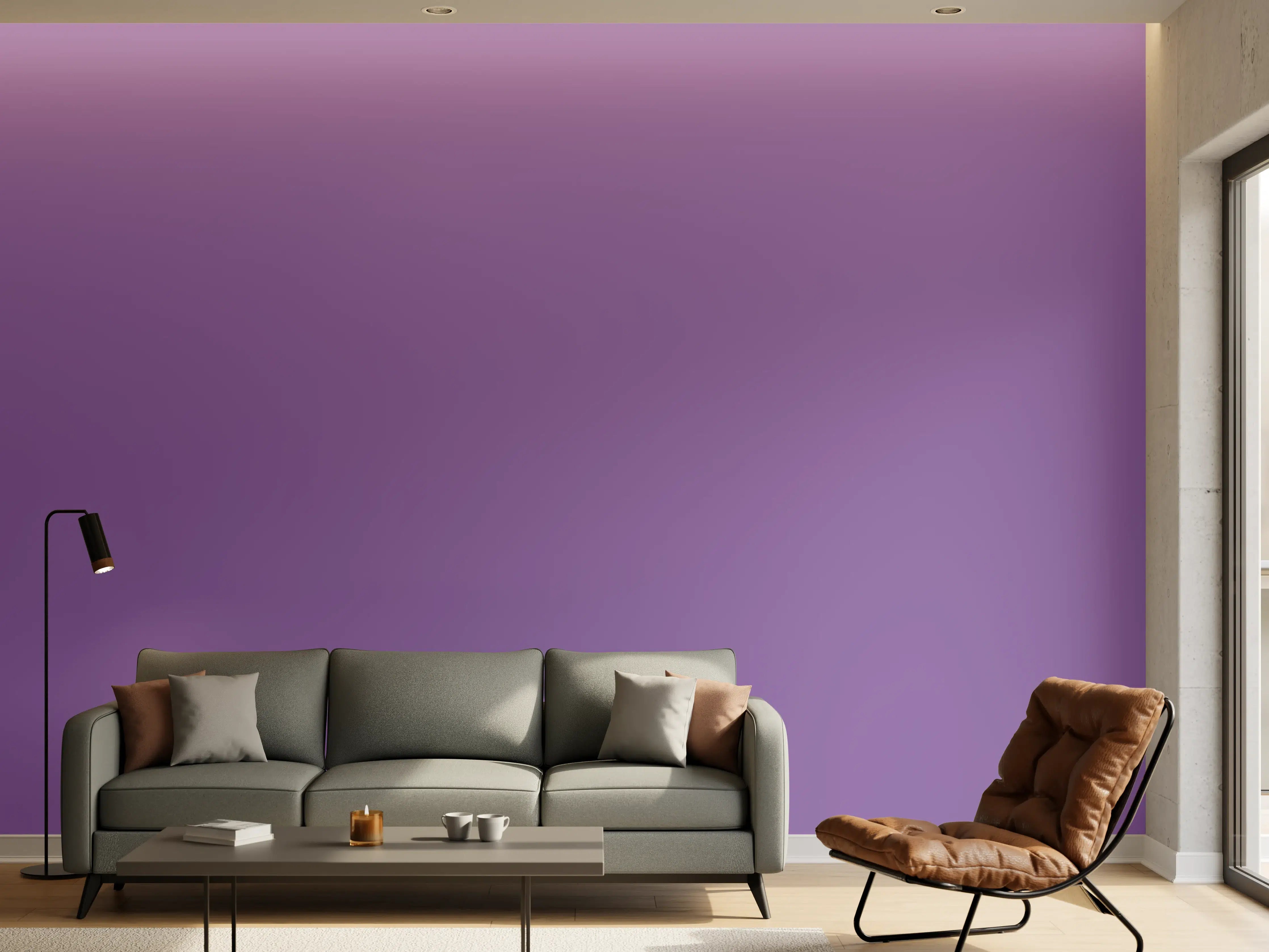 Wandverkleidung Wohnzimmer - RAL 4005 (Fliederblau)
