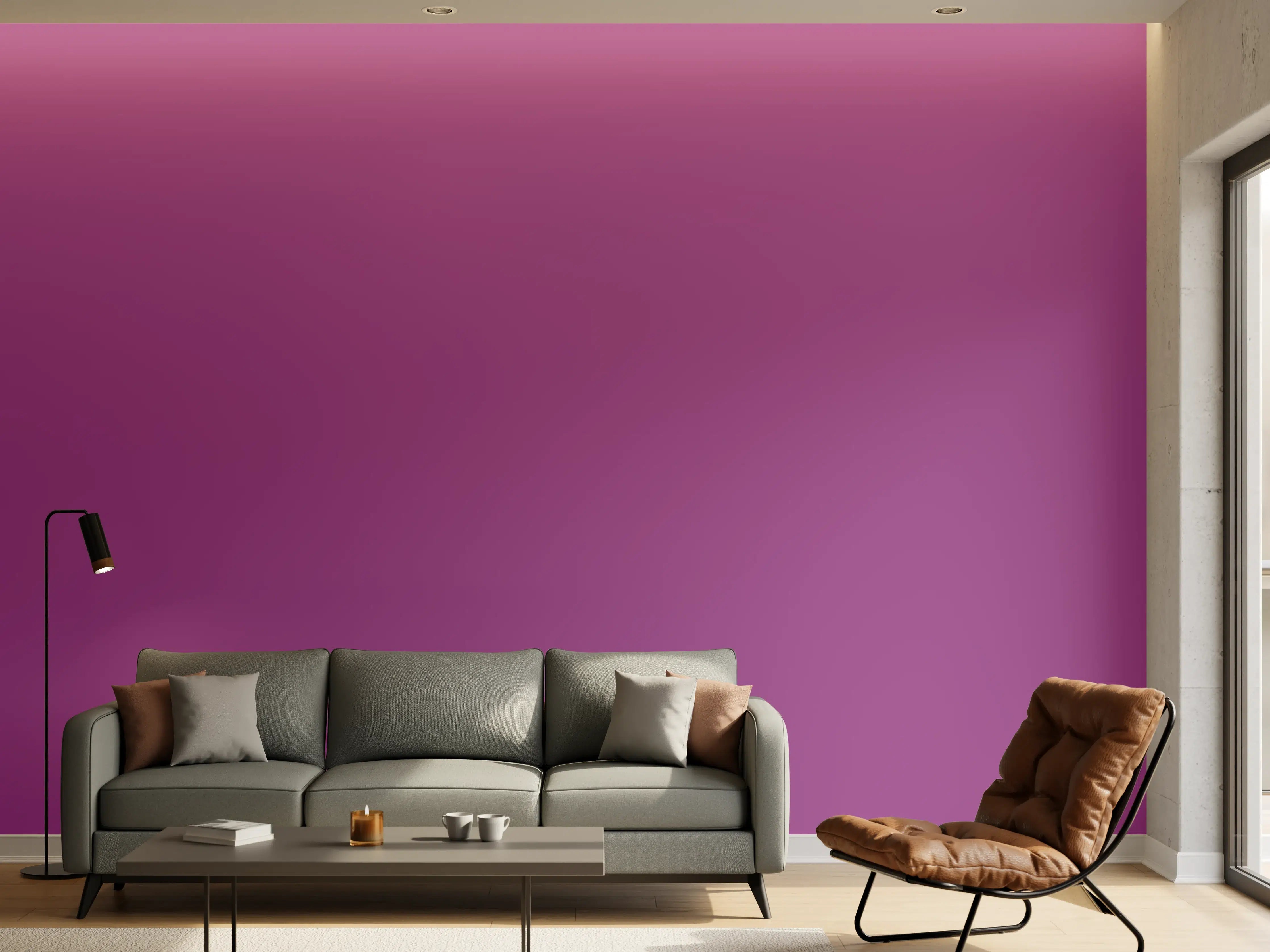 Wandverkleidung Wohnzimmer - RAL 4008 (Signalviolett)