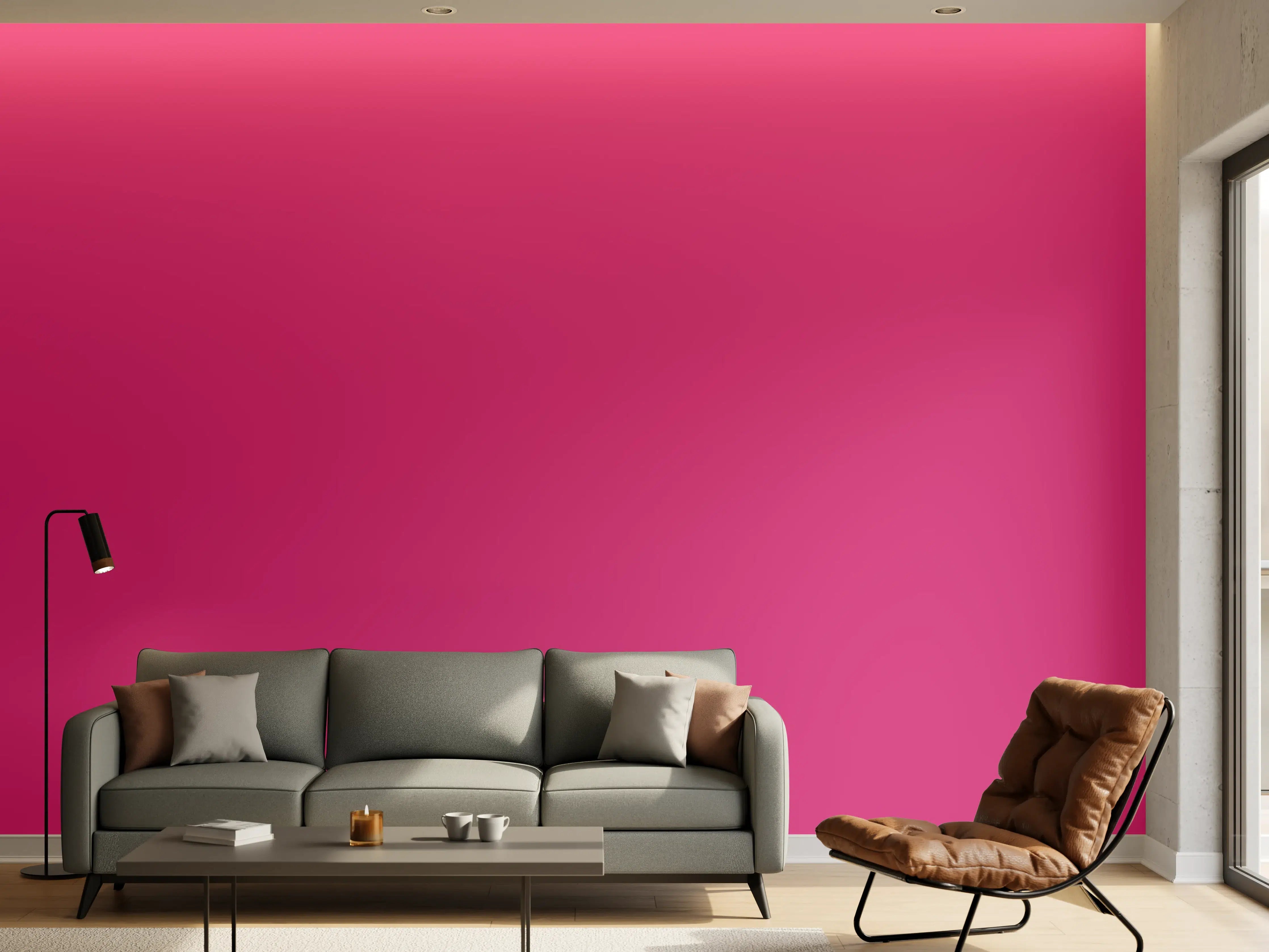 Wandverkleidung Wohnzimmer - RAL 4010 (Telemagenta)