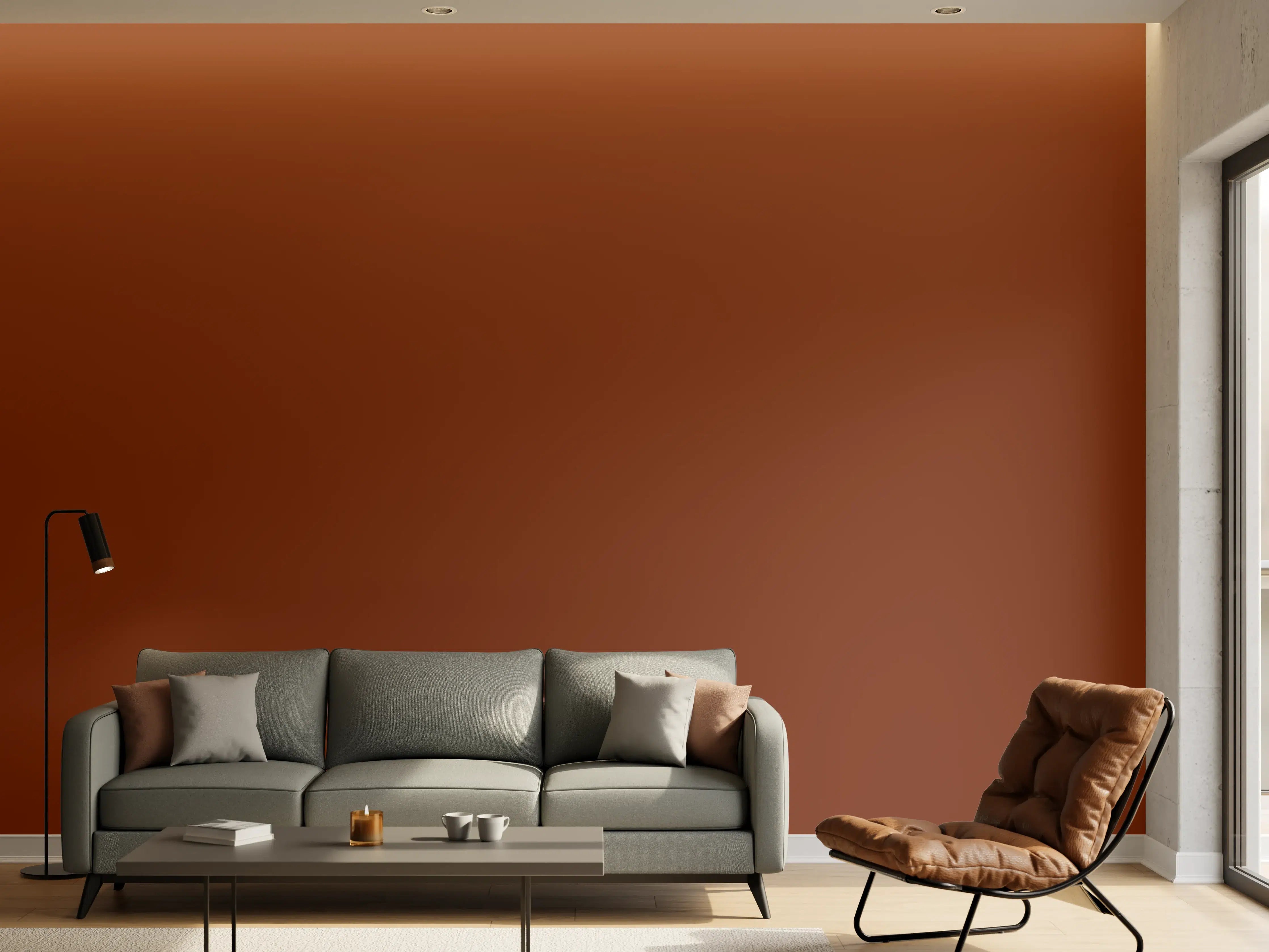 Wandverkleidung Wohnzimmer - RAL 8029 (Perlkupfer)