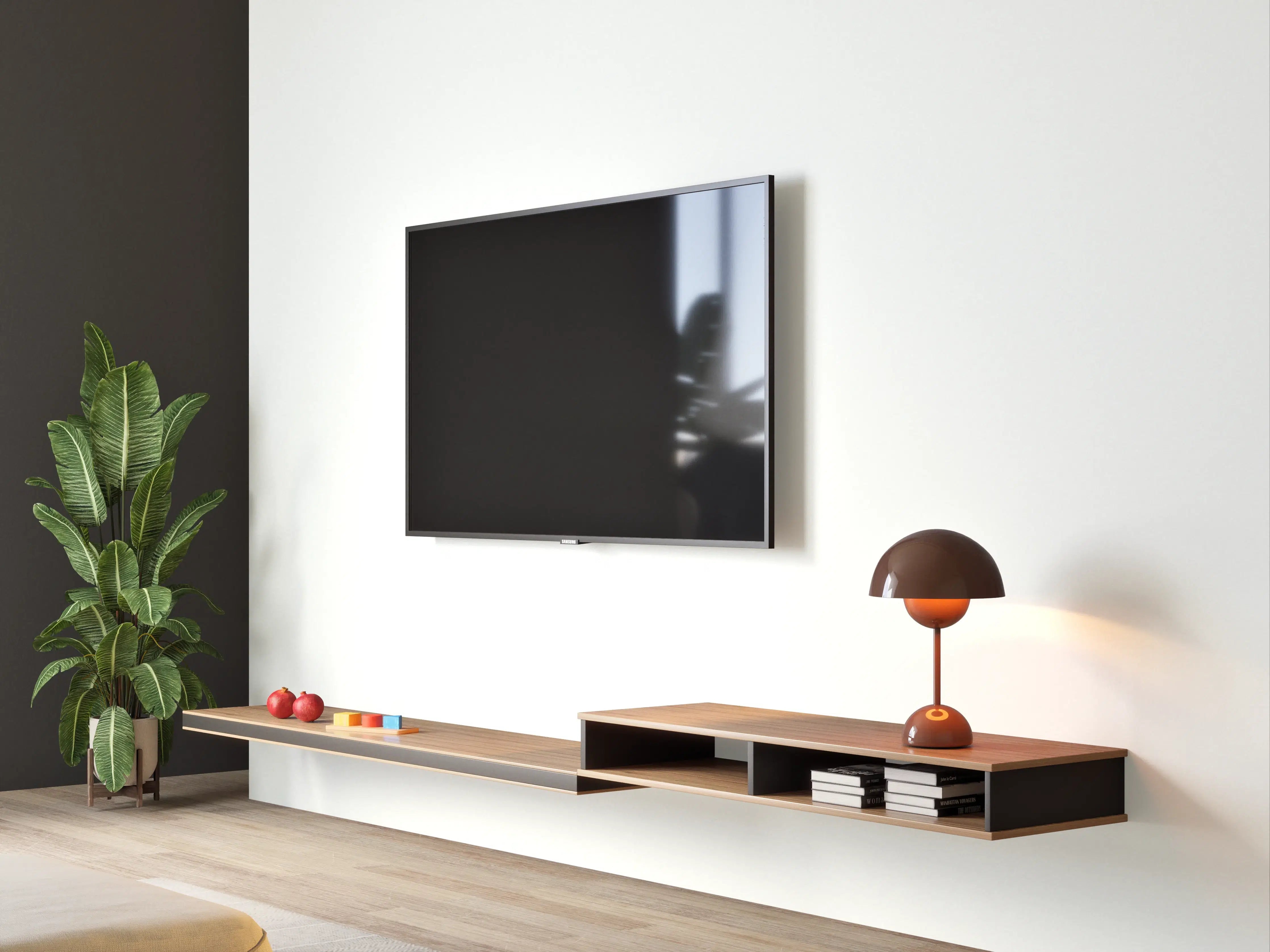 Wandverkleidung Wohnzimmer - RAL 9003 (Signalweiß)