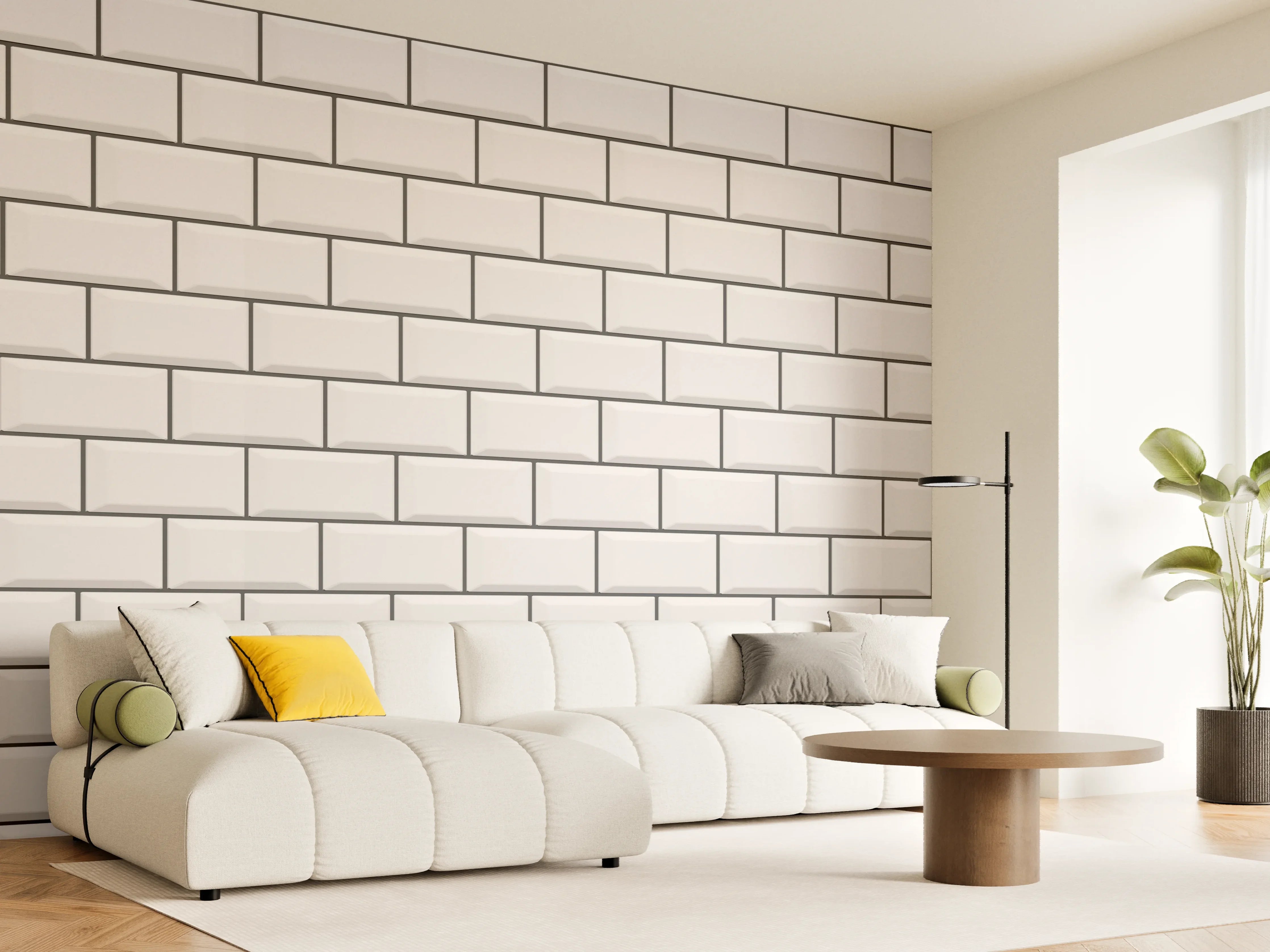 Wandverkleidung Wohnzimmer - Reiner Weiß Hintergrund