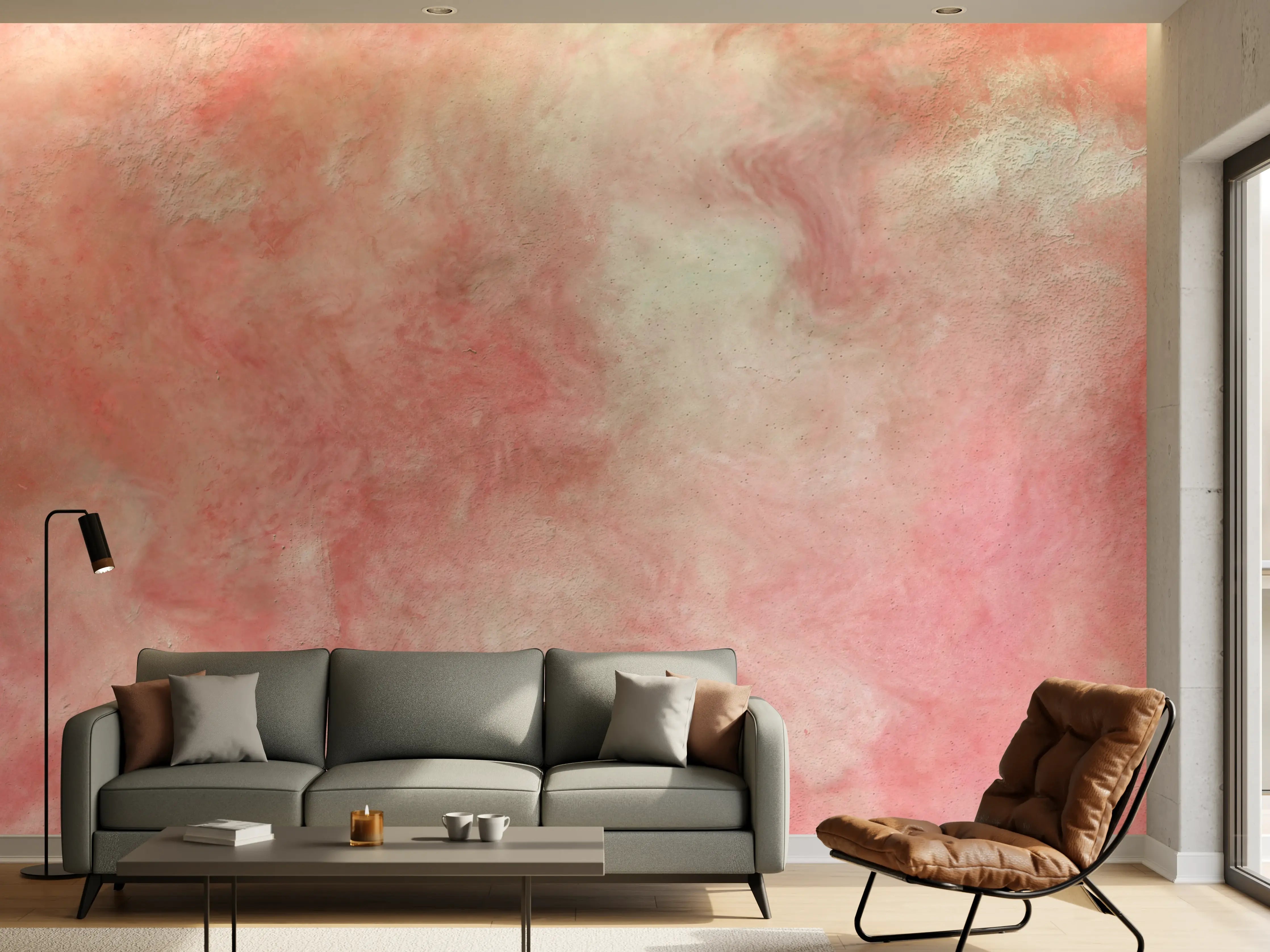 Wandverkleidung Wohnzimmer - Rosa Marble Textur 