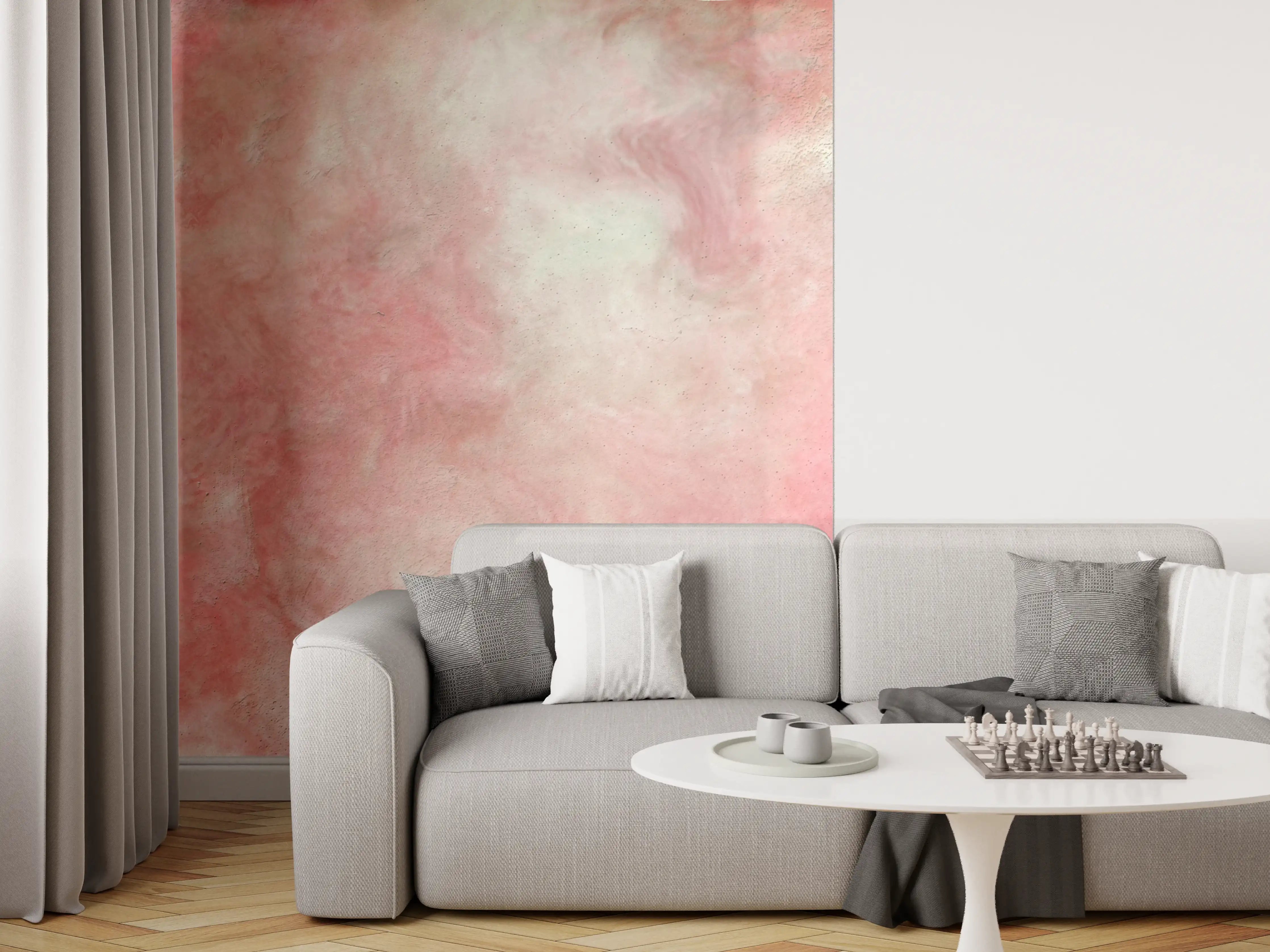 Wandverkleidung Wohnzimmer - Rosa Marble Textur 