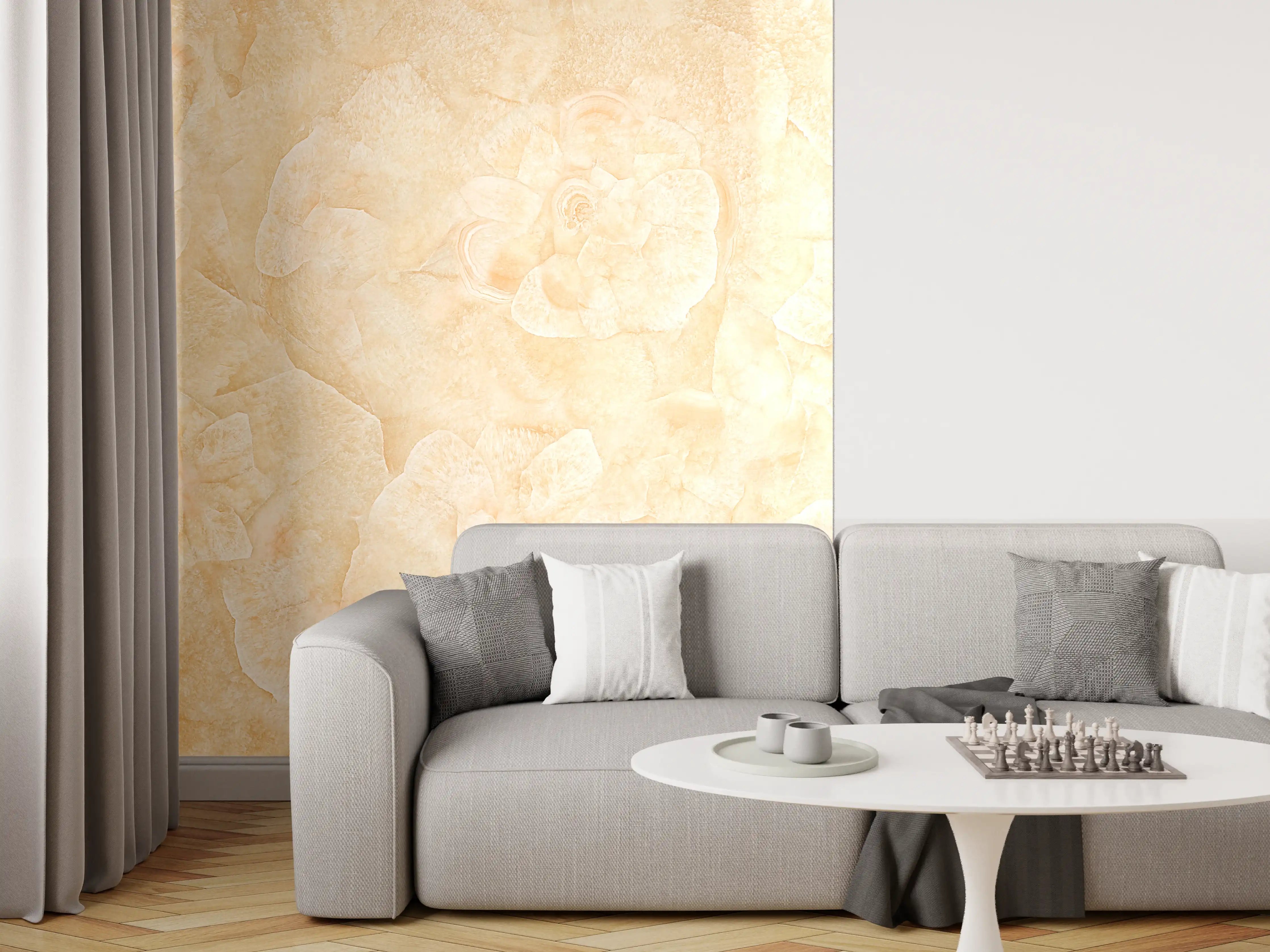 Wandverkleidung Wohnzimmer - Rosa Marmorstein Textur