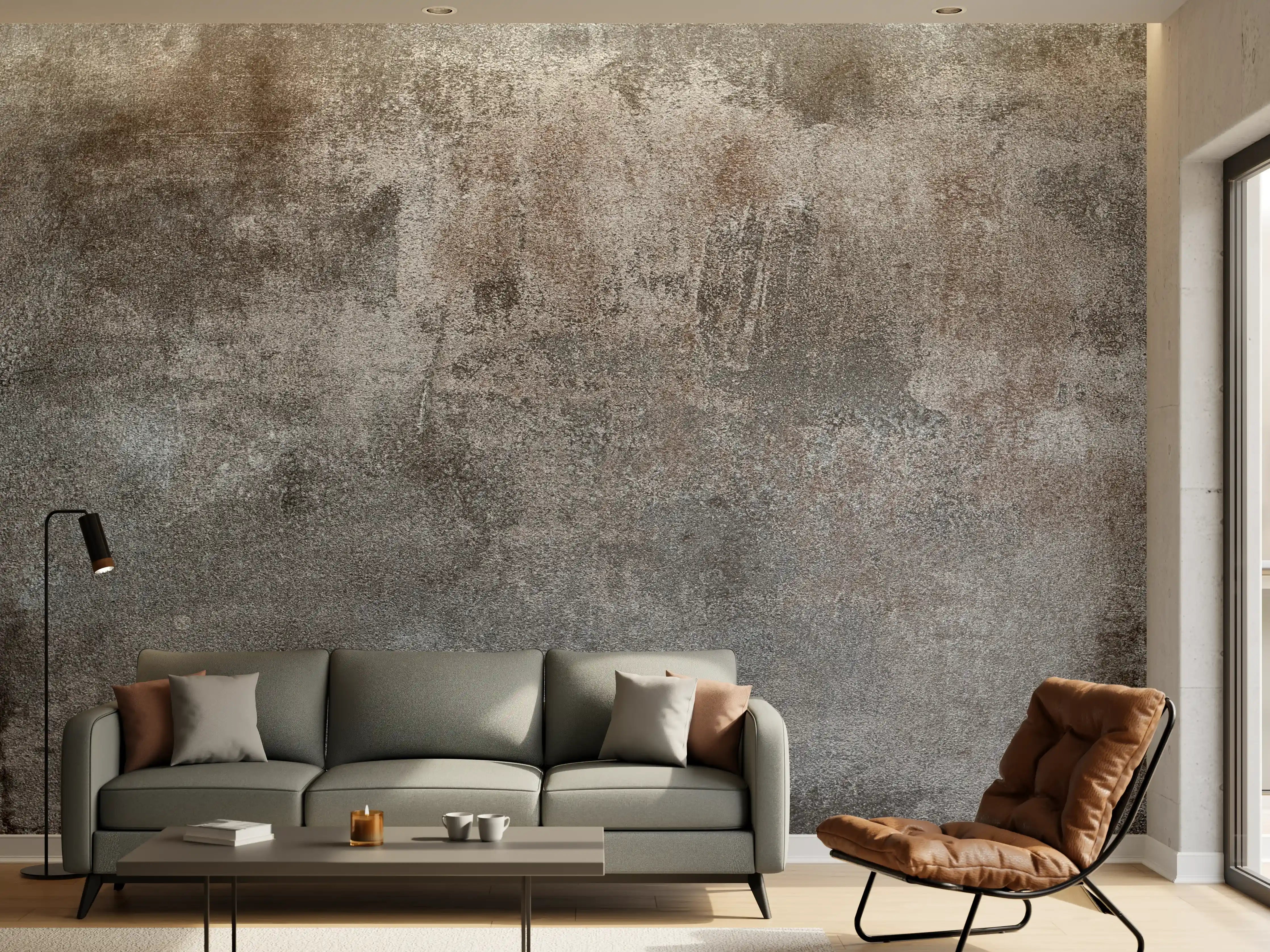 Wandverkleidung Wohnzimmer - Rustikale Betonwand als Hintergrund