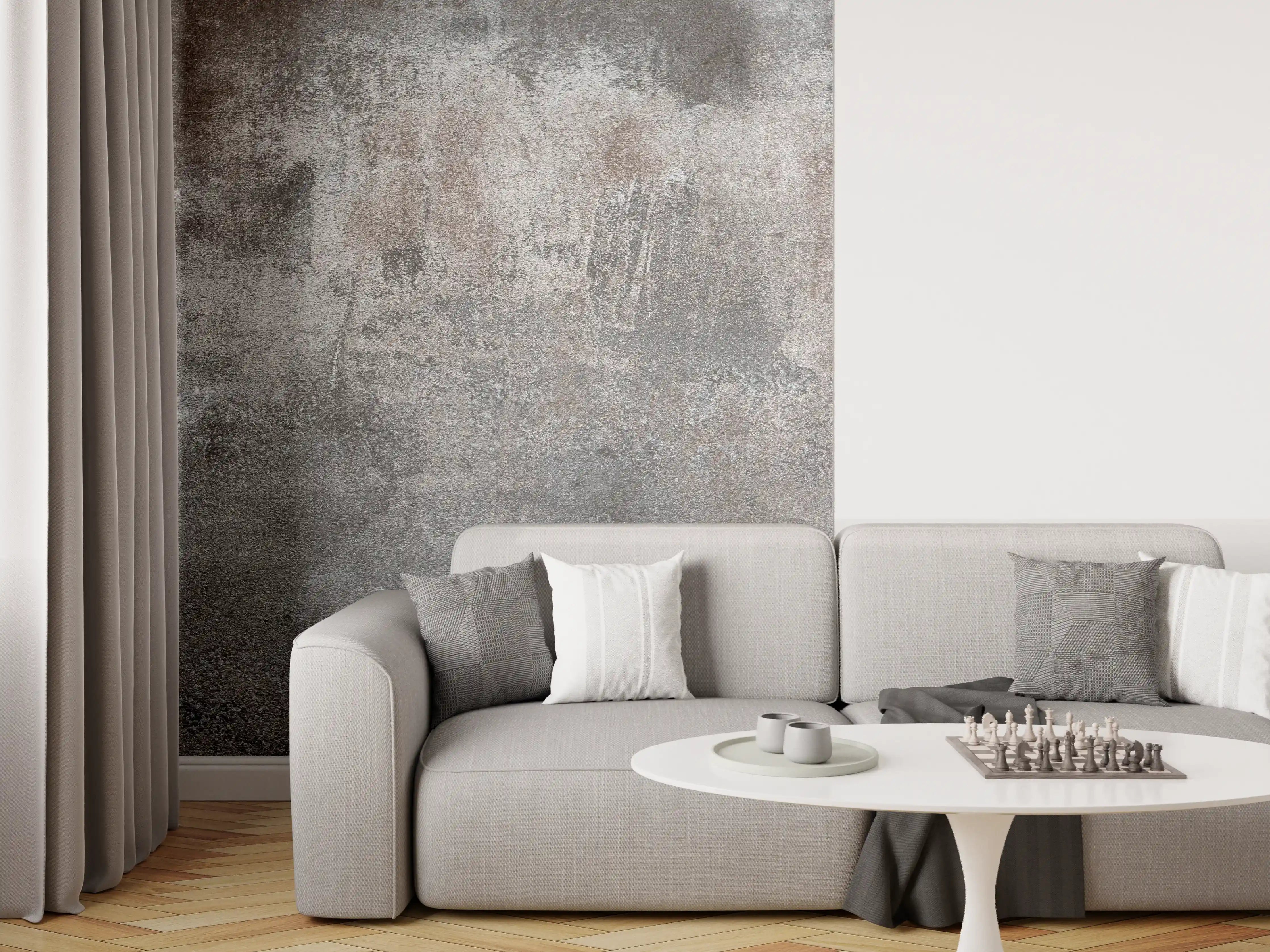 Wandverkleidung Wohnzimmer - Rustikale Betonwand als Hintergrund