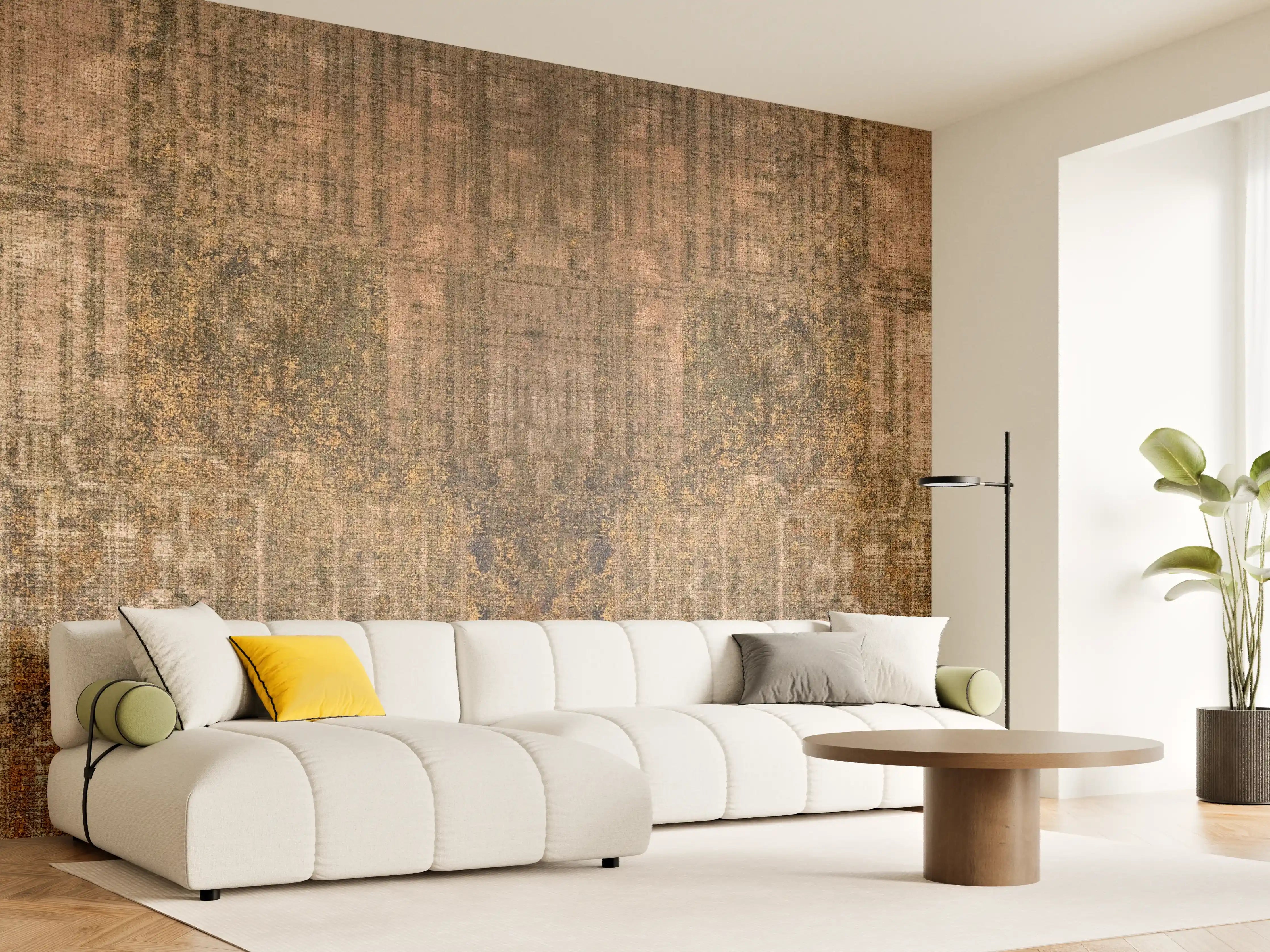 Wandverkleidung Wohnzimmer - Rustikale Braun-Grau Wandtextur