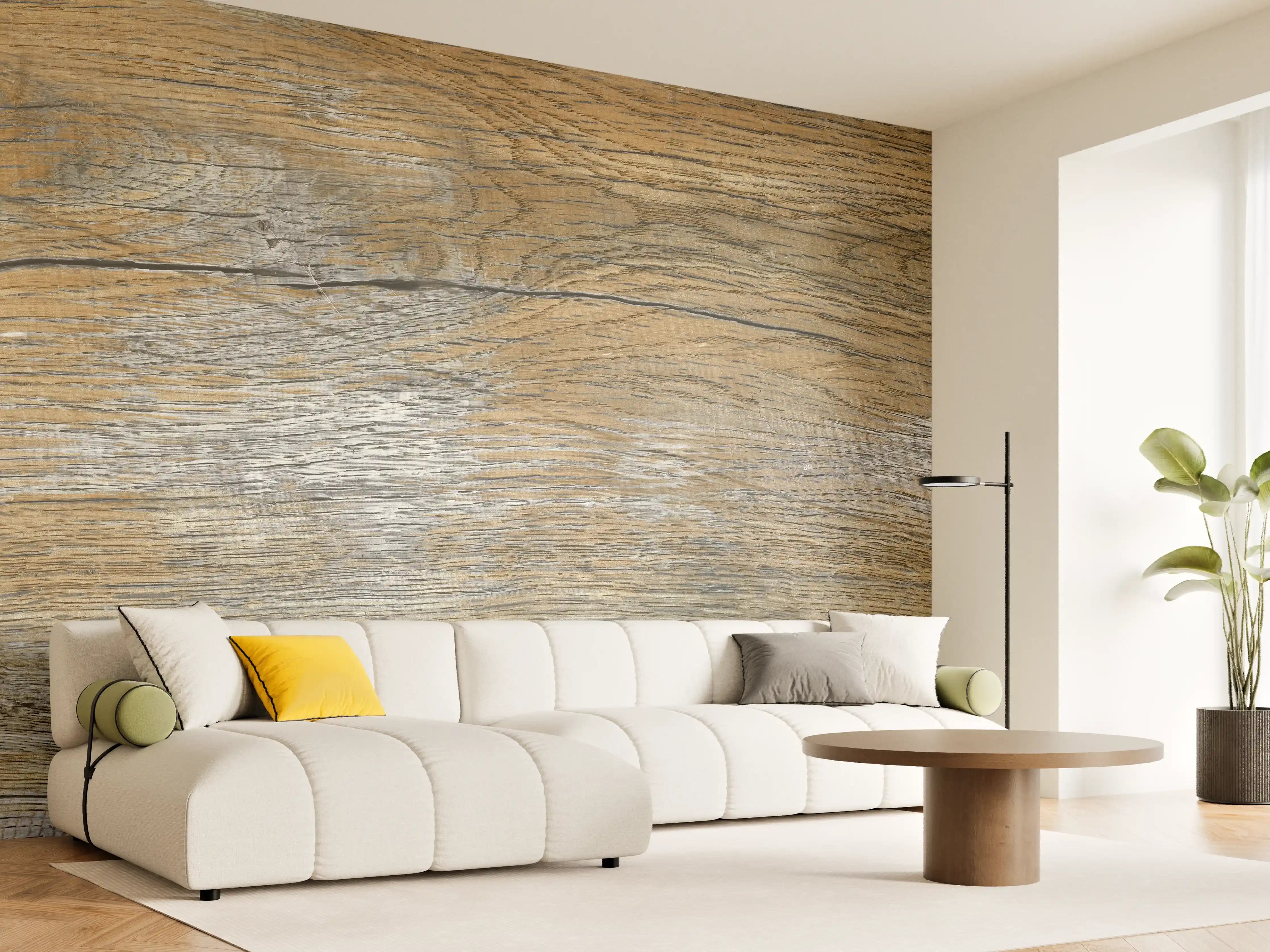 Wandverkleidung Wohnzimmer - Rustikale Holz Textur