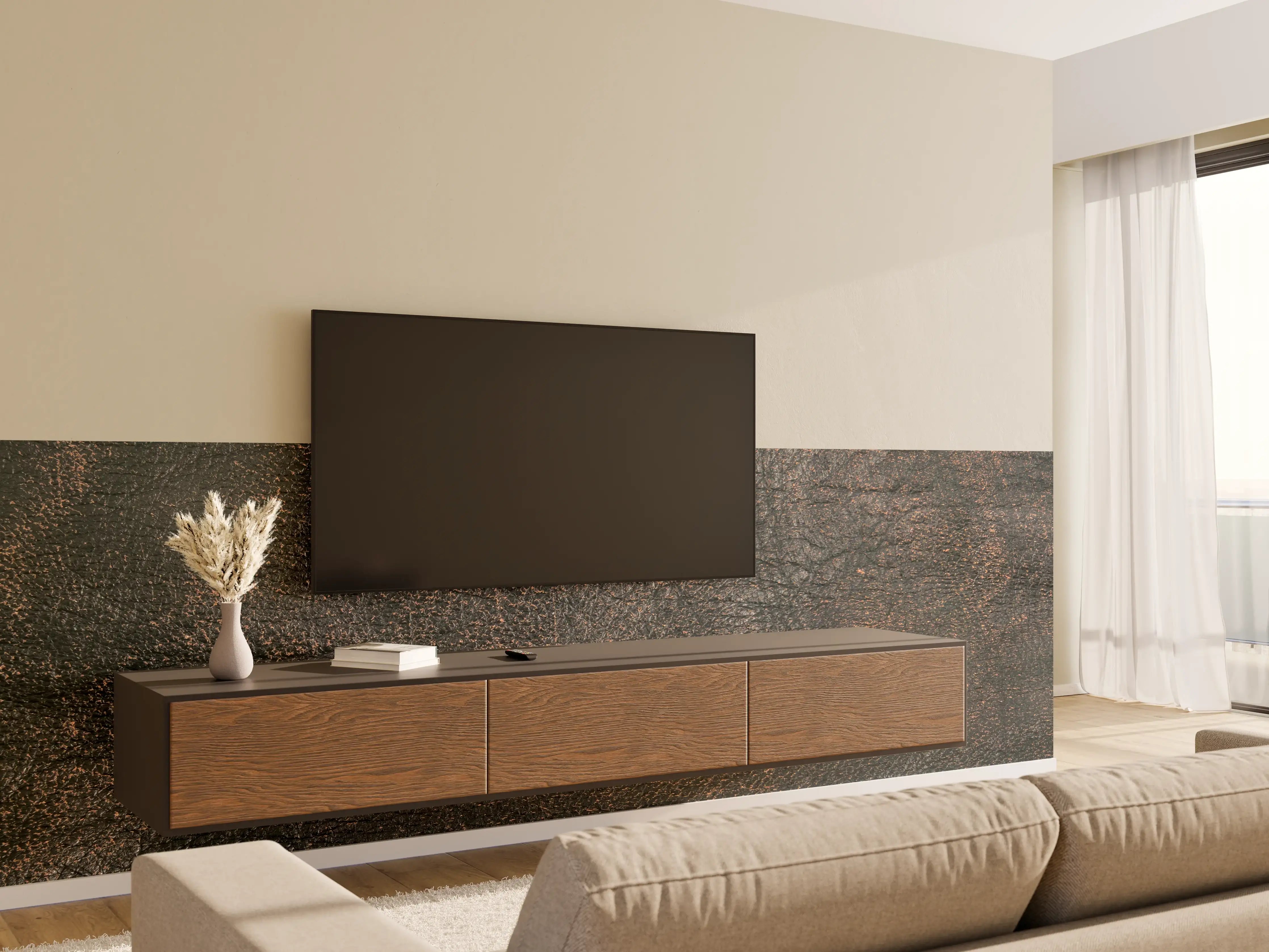 Wandverkleidung Wohnzimmer - Rustikale Holzoptik für Ihre Dekoration