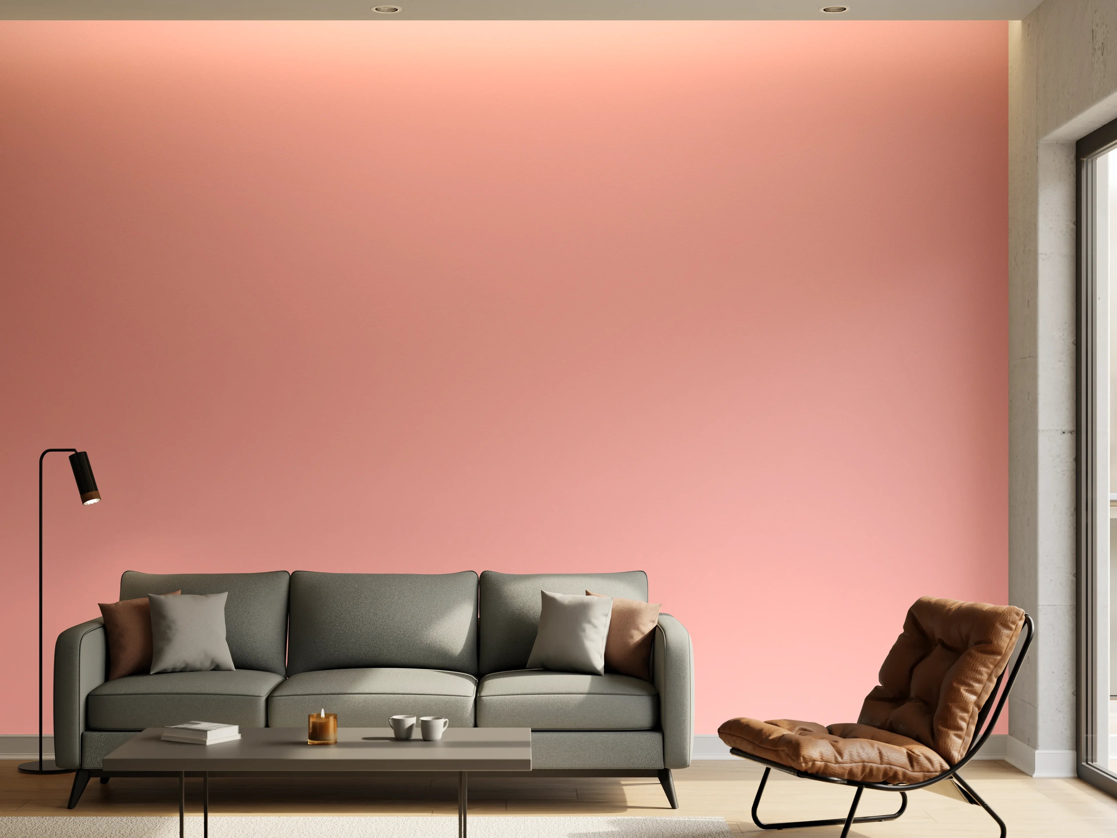 Wandverkleidung Wohnzimmer - Sanfter Rosaton-Hintergrund