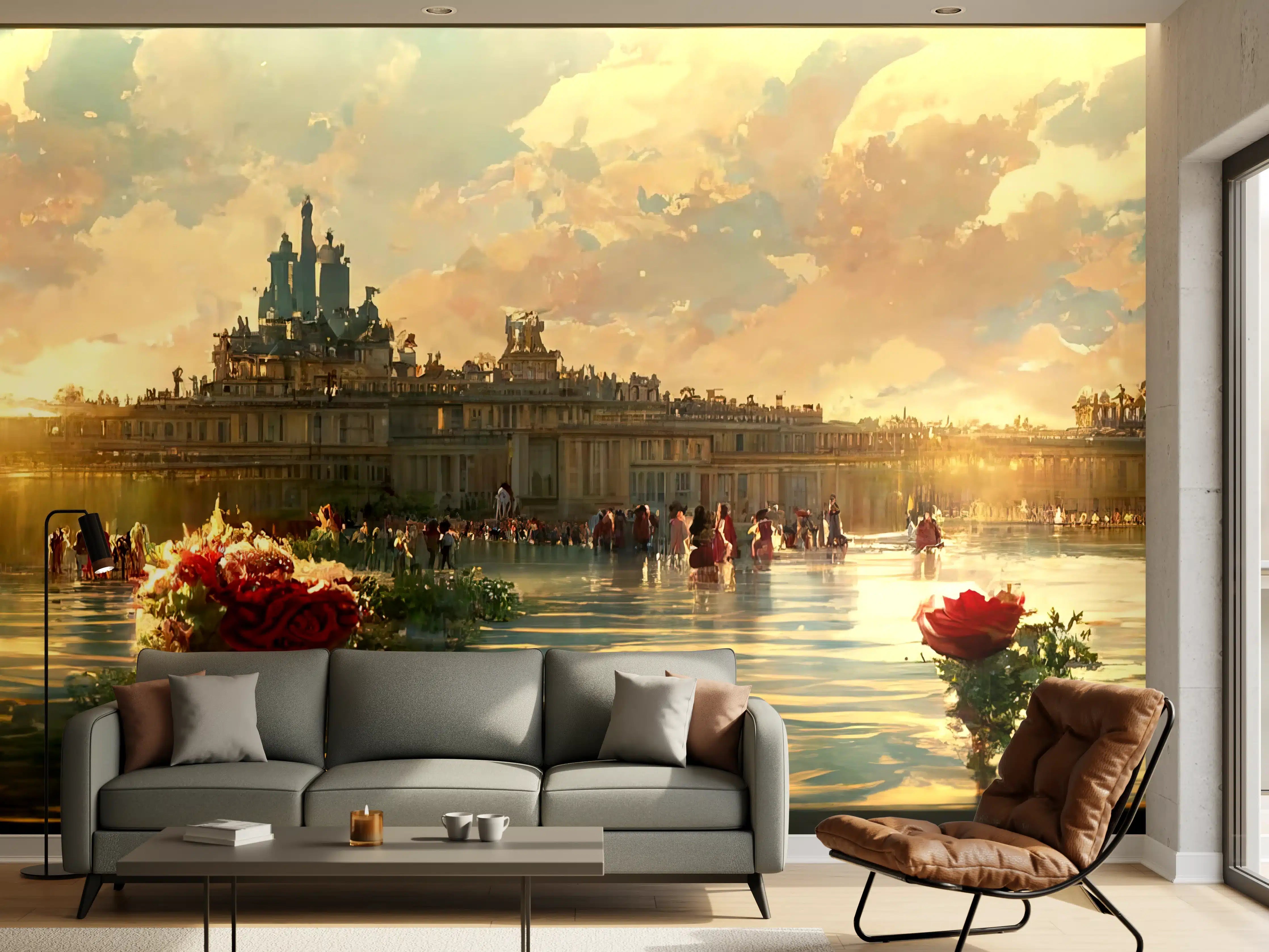 Wandverkleidung Wohnzimmer - Schloss - Moderne Farben
