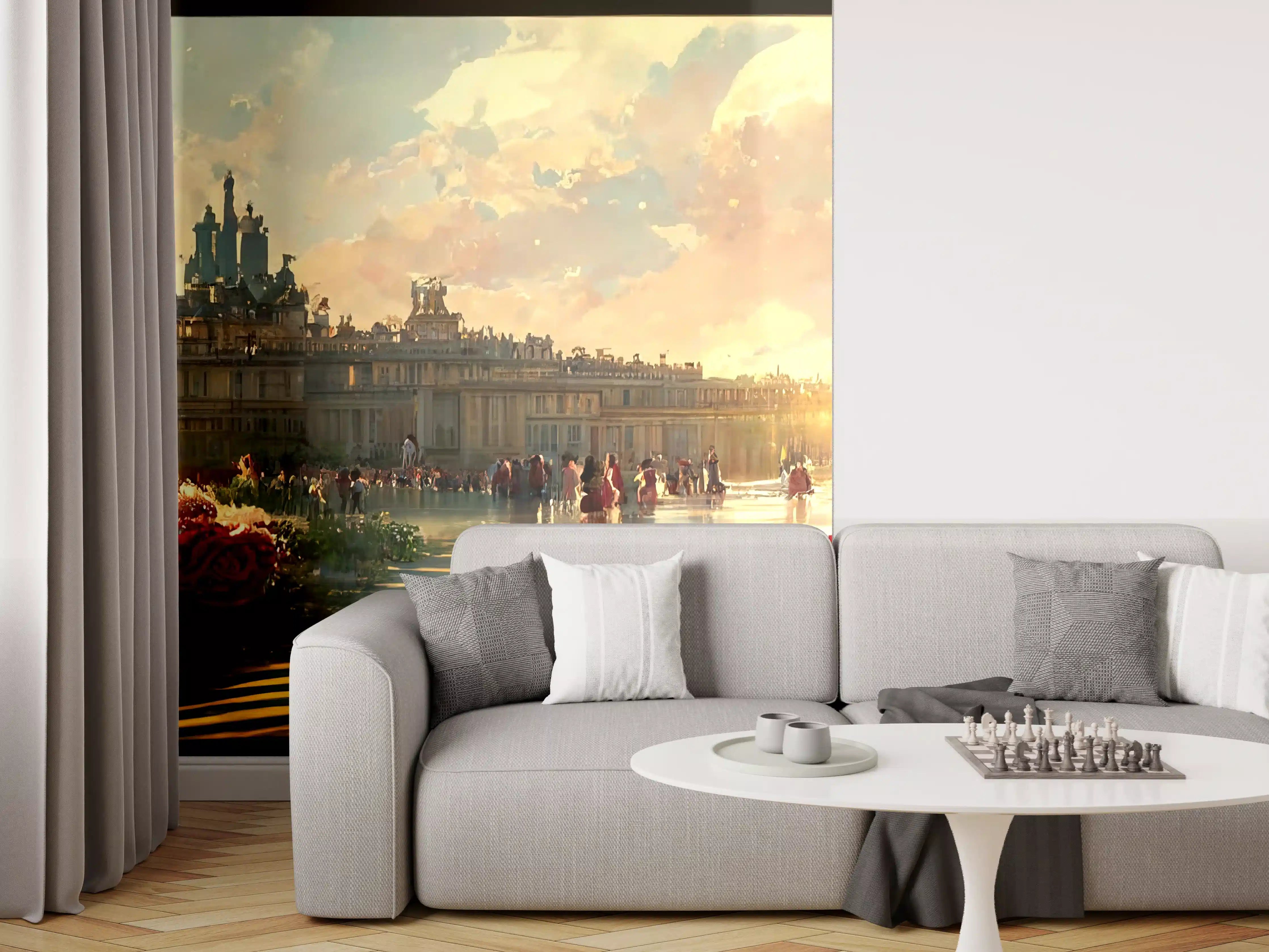 Wandverkleidung Wohnzimmer - Schloss - Moderne Farben