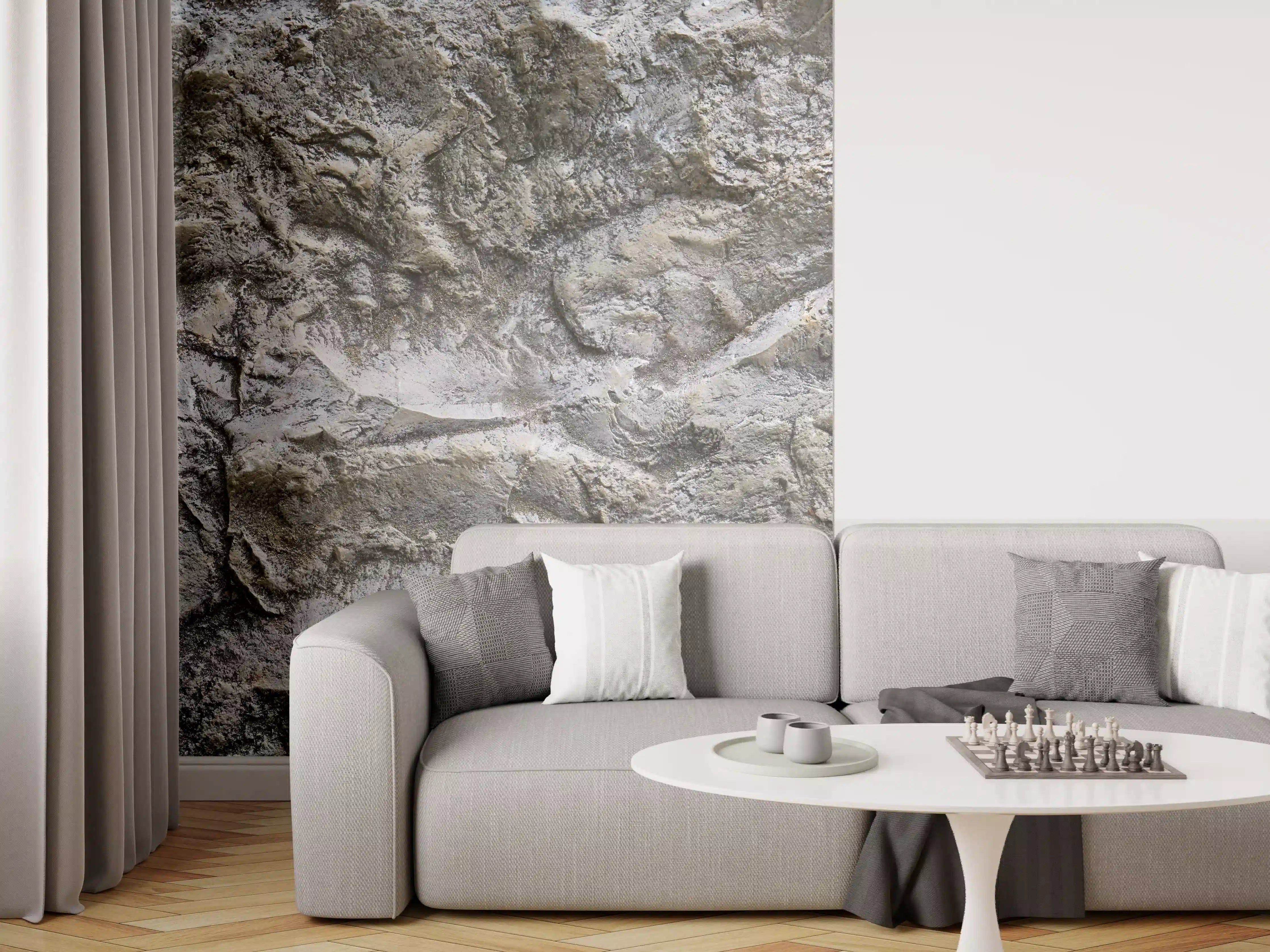 Wandverkleidung Wohnzimmer - Schöne Felsstruktur - Granit