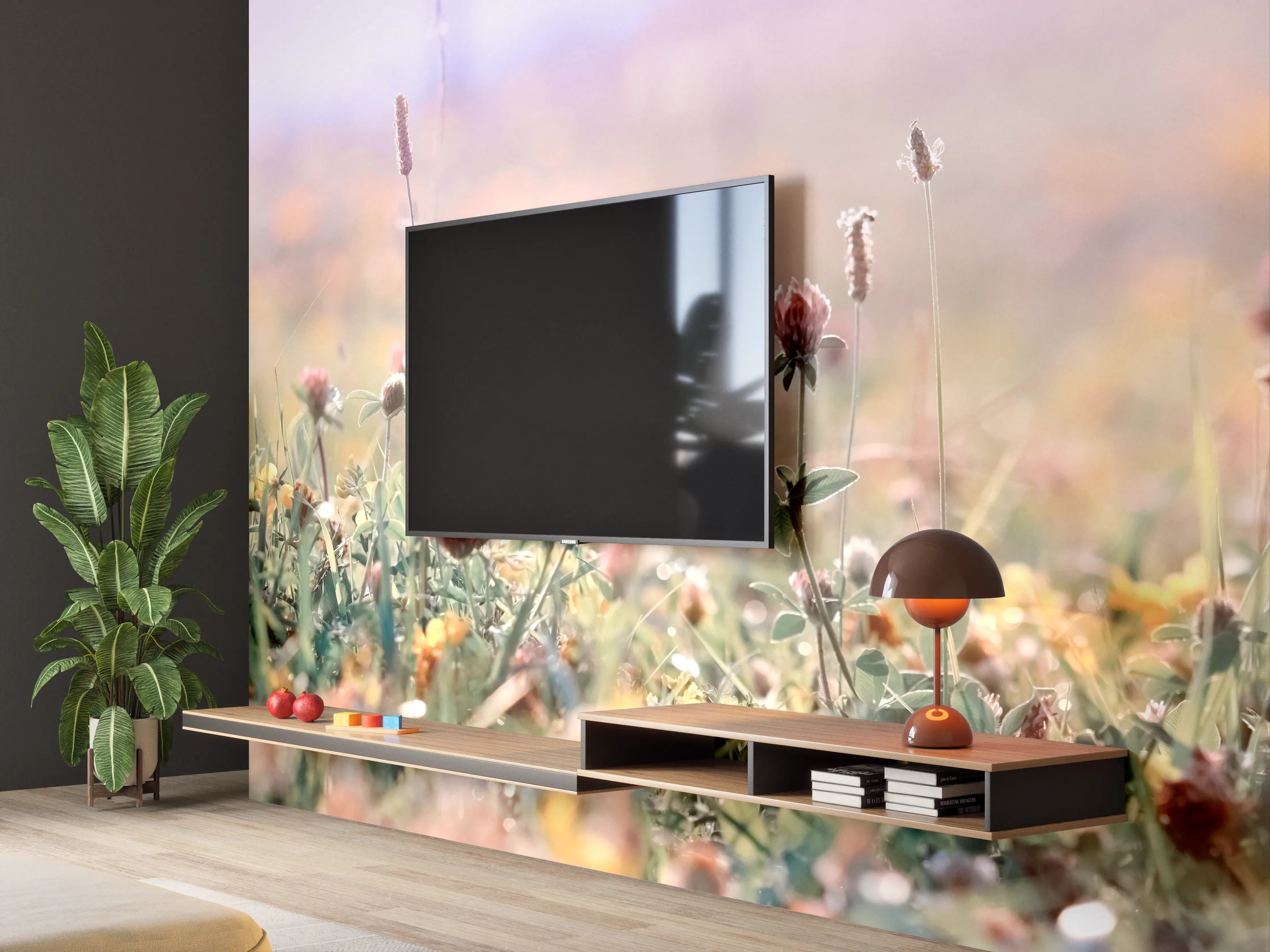 Wandverkleidung Wohnzimmer - Schöne Wiese