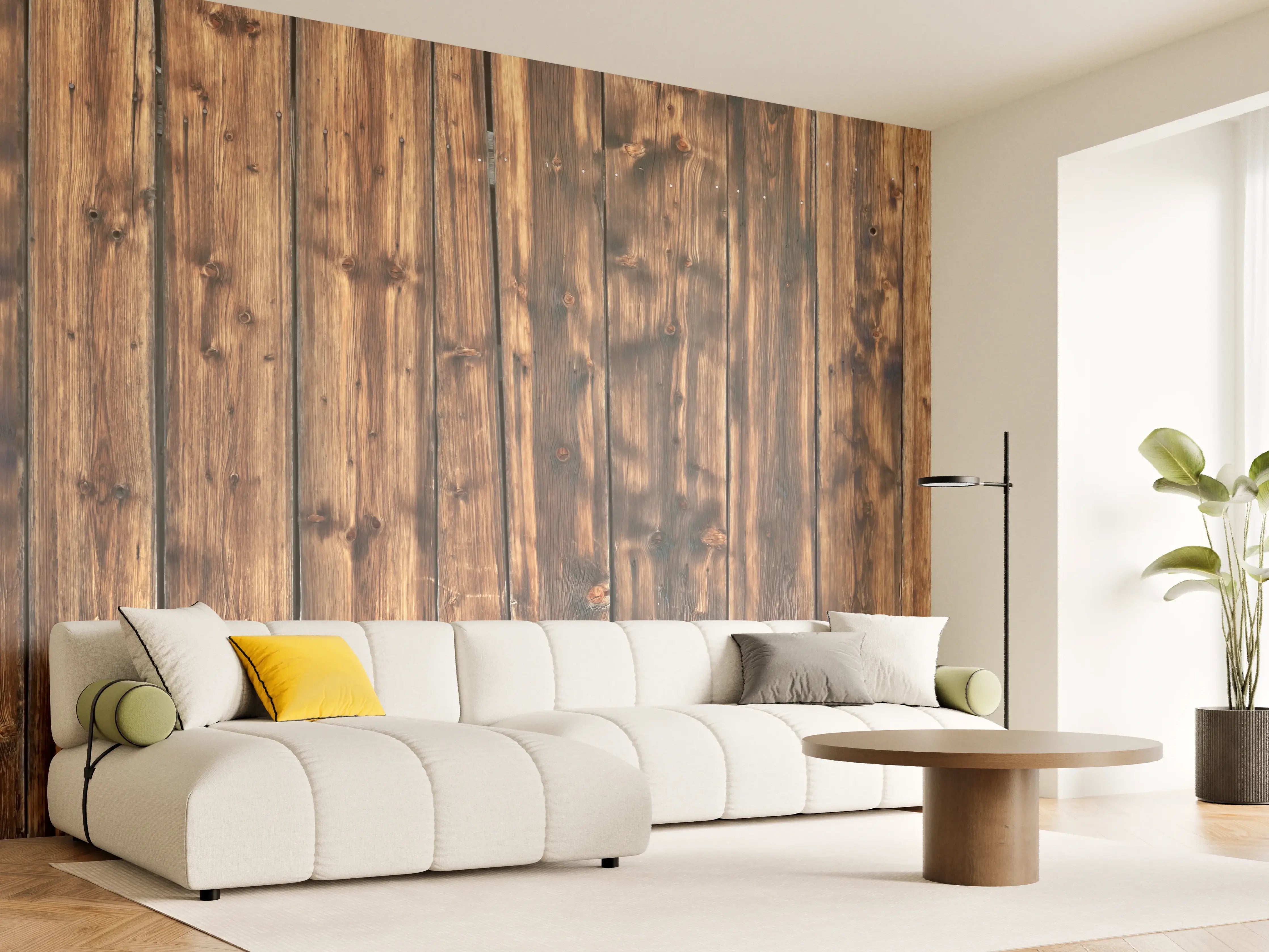 Wandverkleidung Wohnzimmer - Schöne verwitterte Hüttenwand