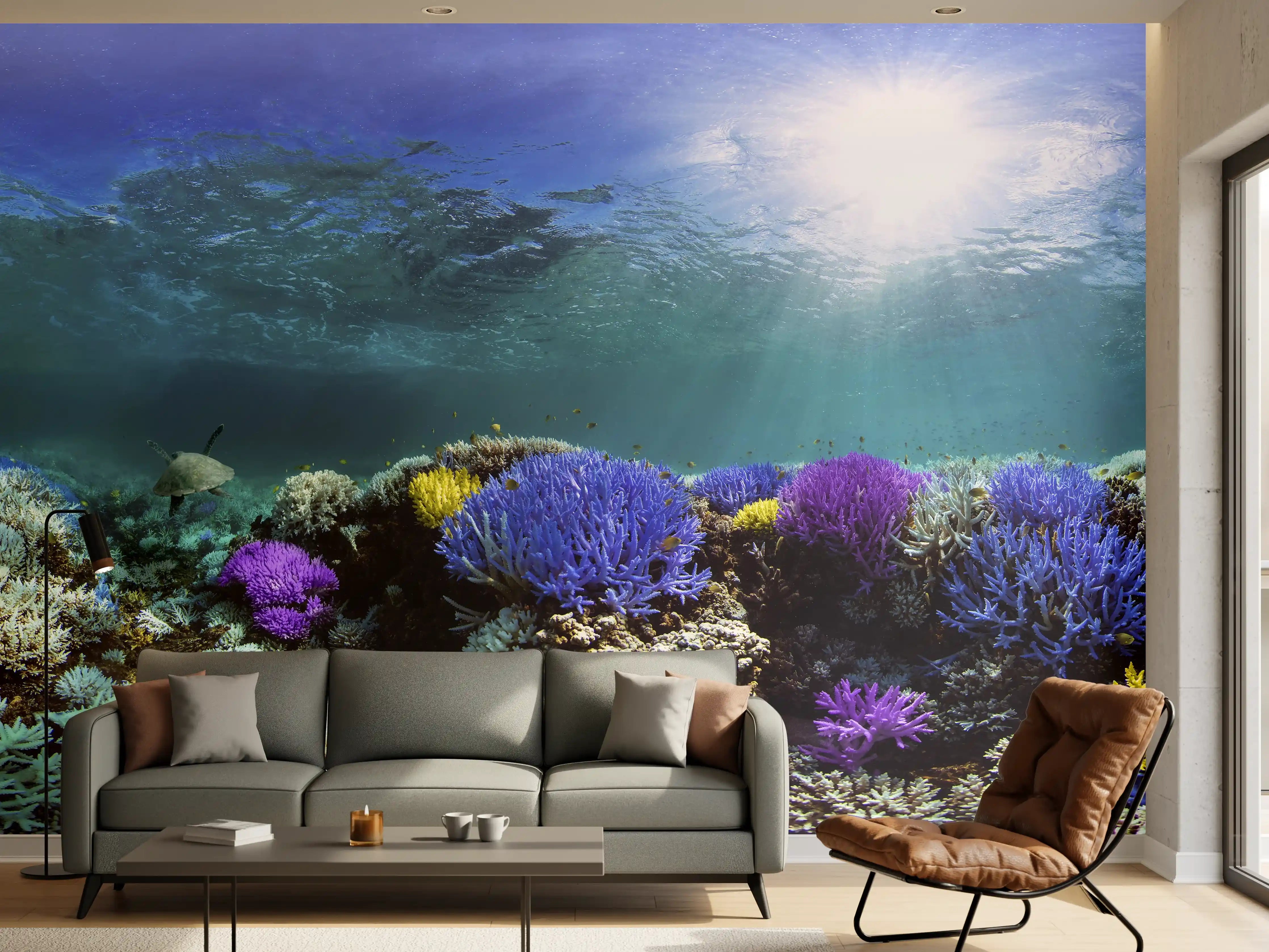 Wandverkleidung Wohnzimmer - Schönes Korallenriff