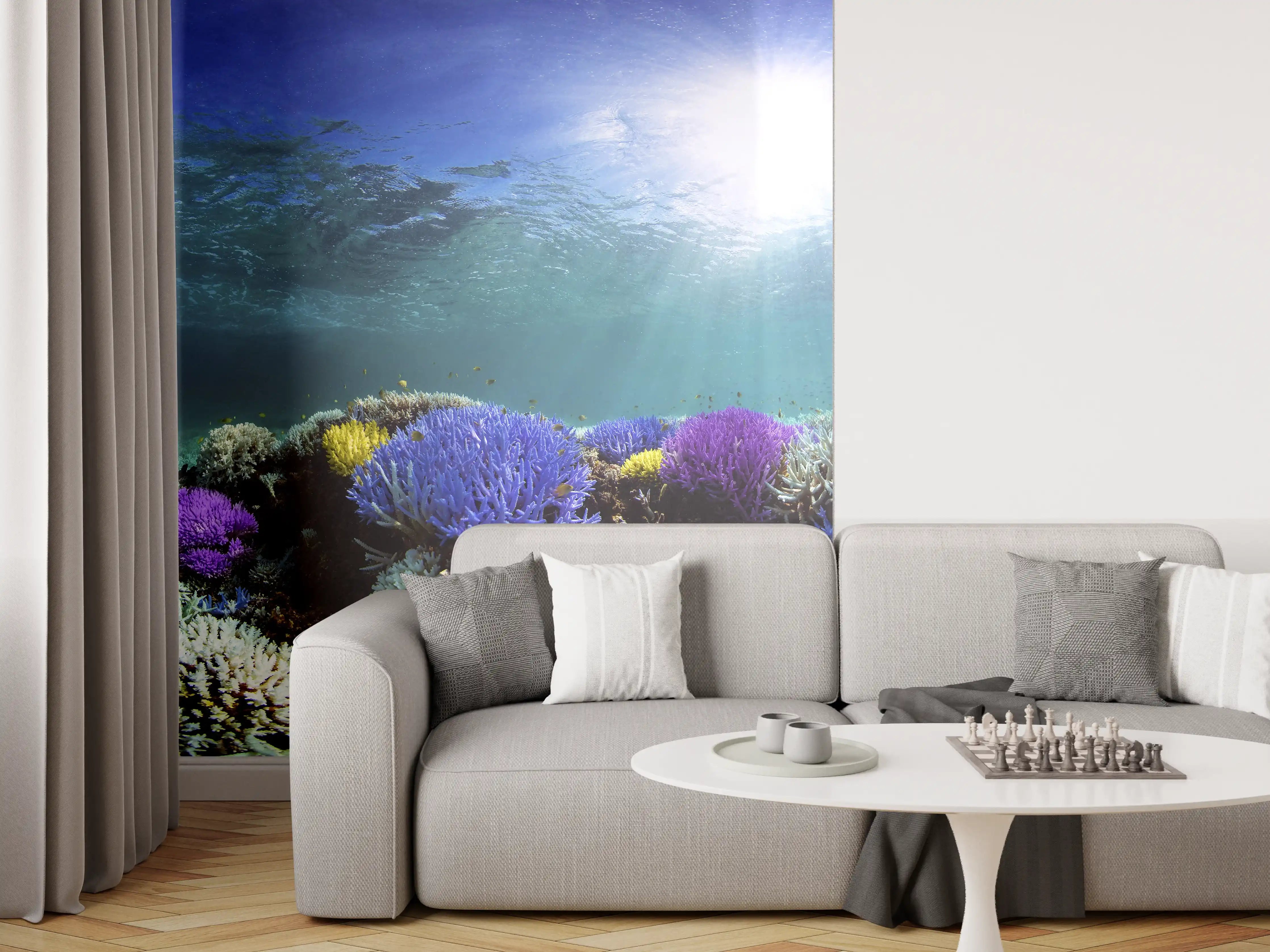 Wandverkleidung Wohnzimmer - Schönes Korallenriff