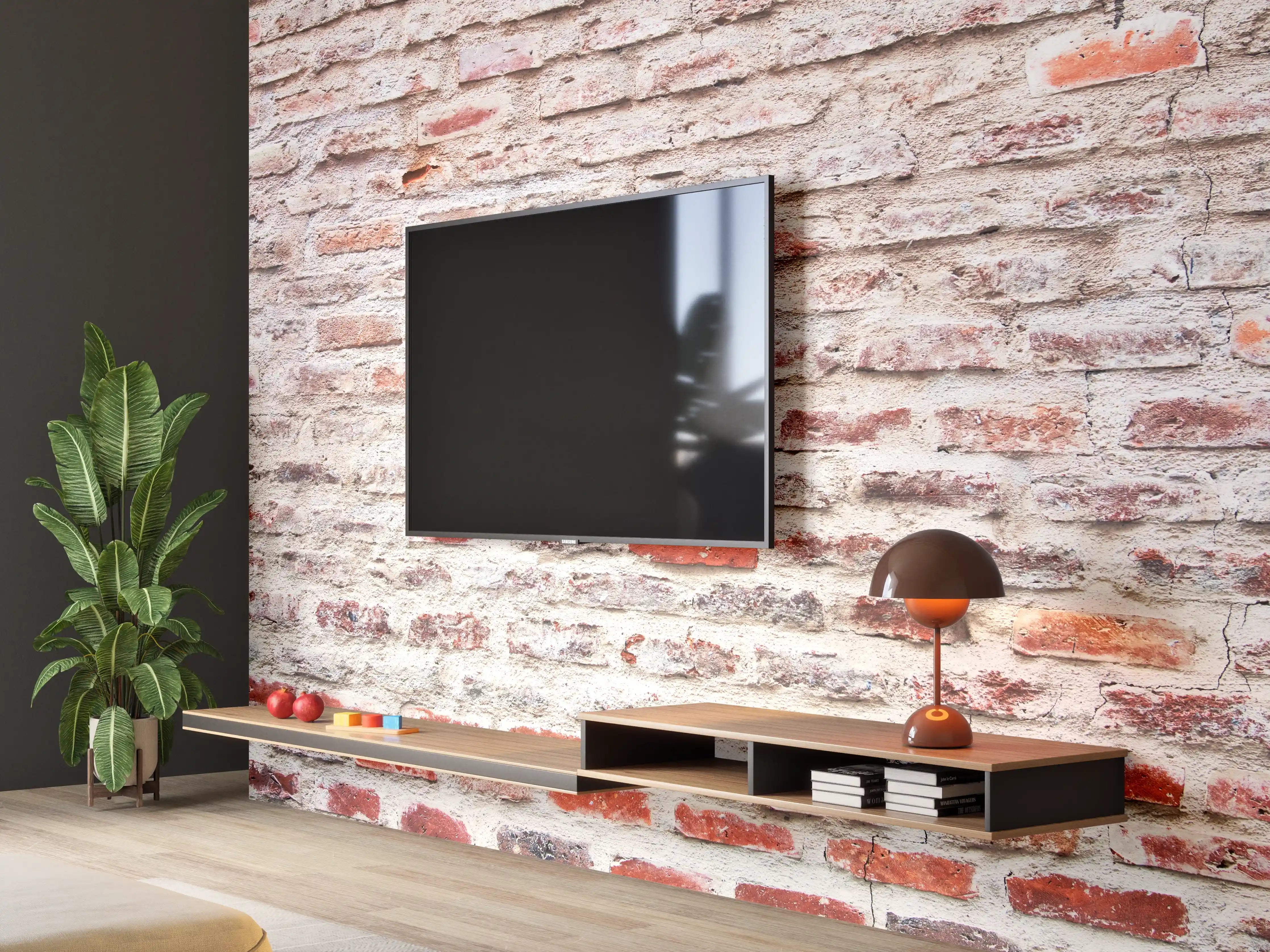 Wandverkleidung Wohnzimmer - Sehr alte kaputte Steinmauer