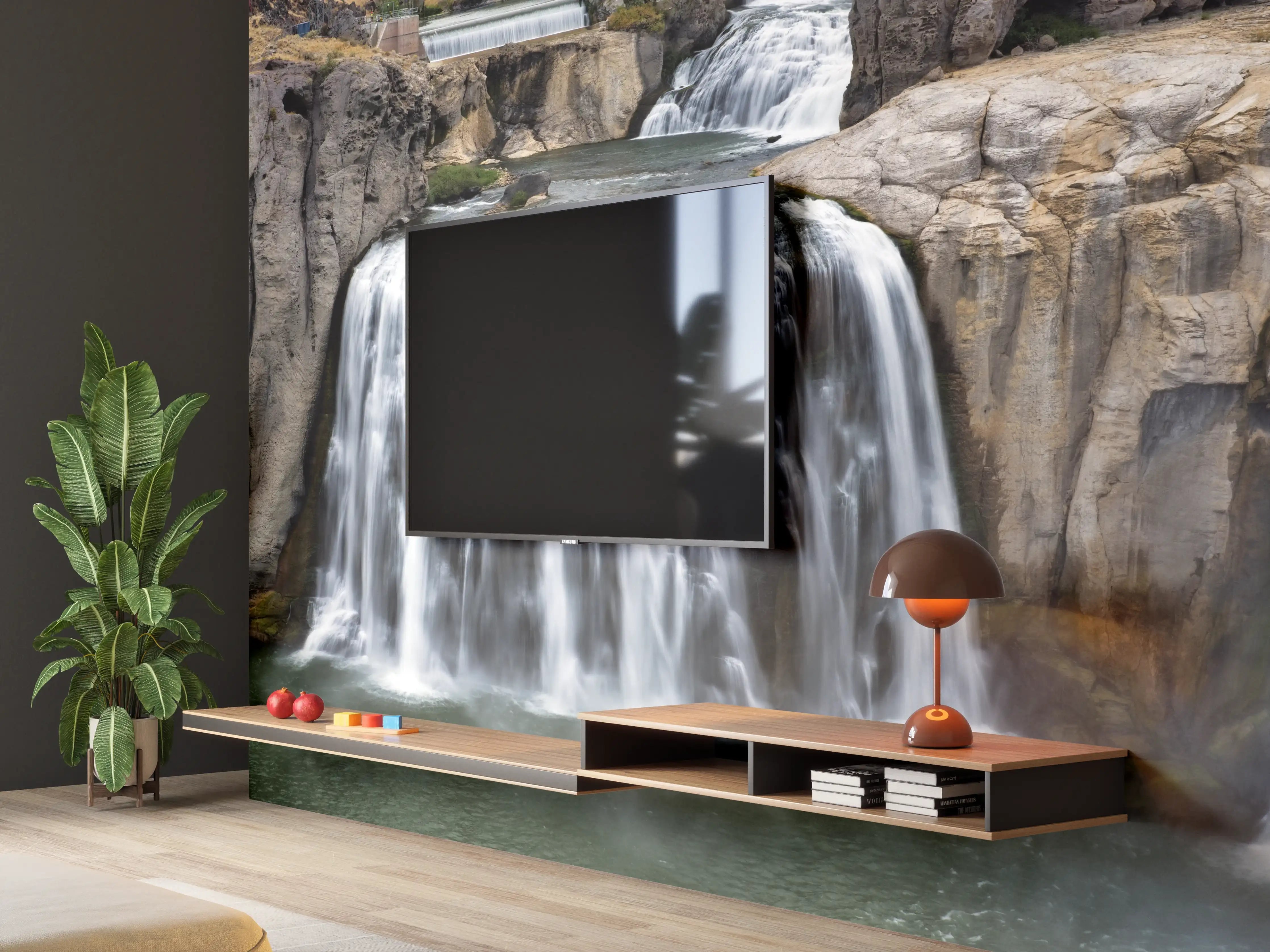 Wandverkleidung Wohnzimmer - Shoshone Wasserfall