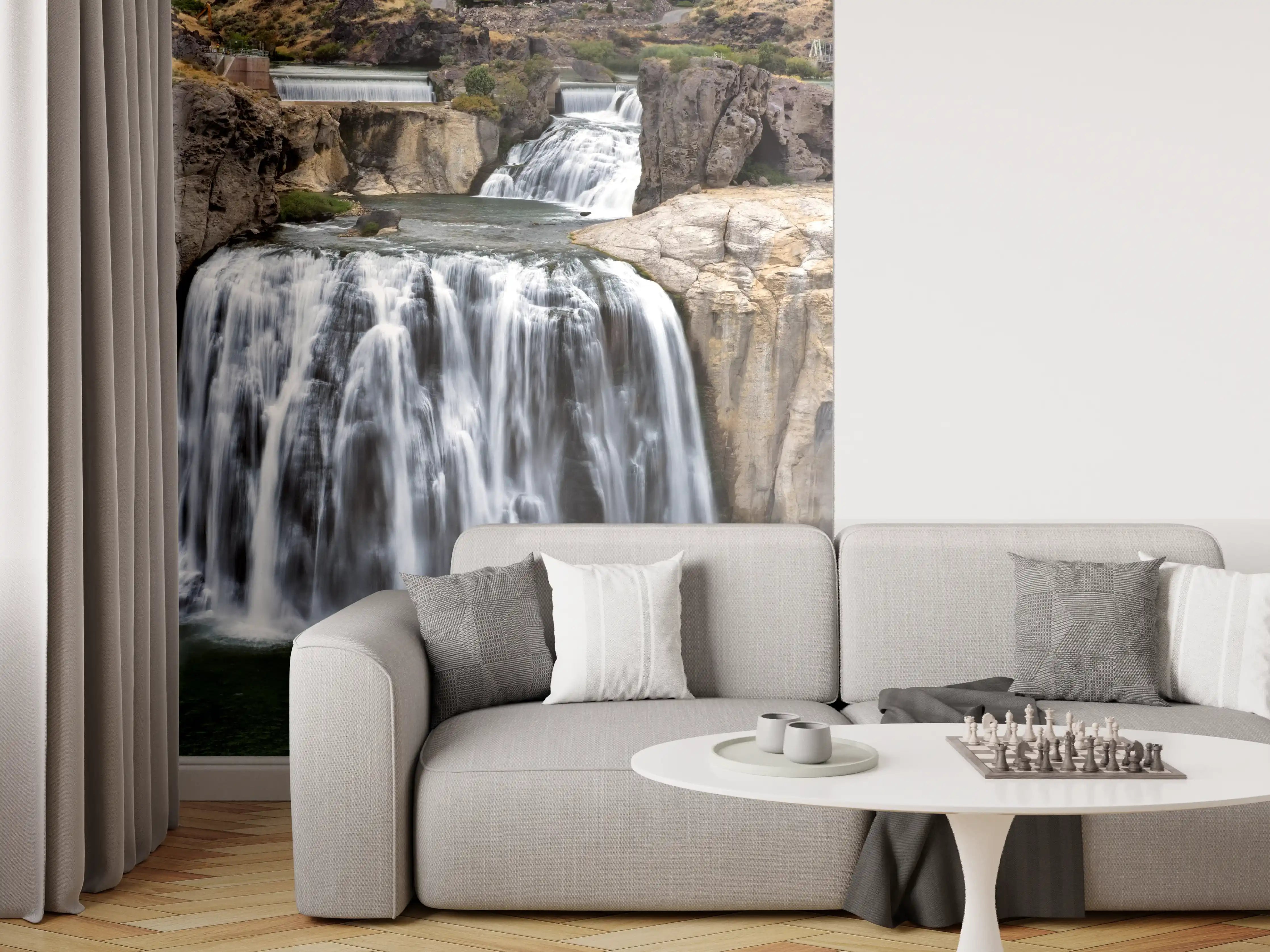 Wandverkleidung Wohnzimmer - Shoshone Wasserfall