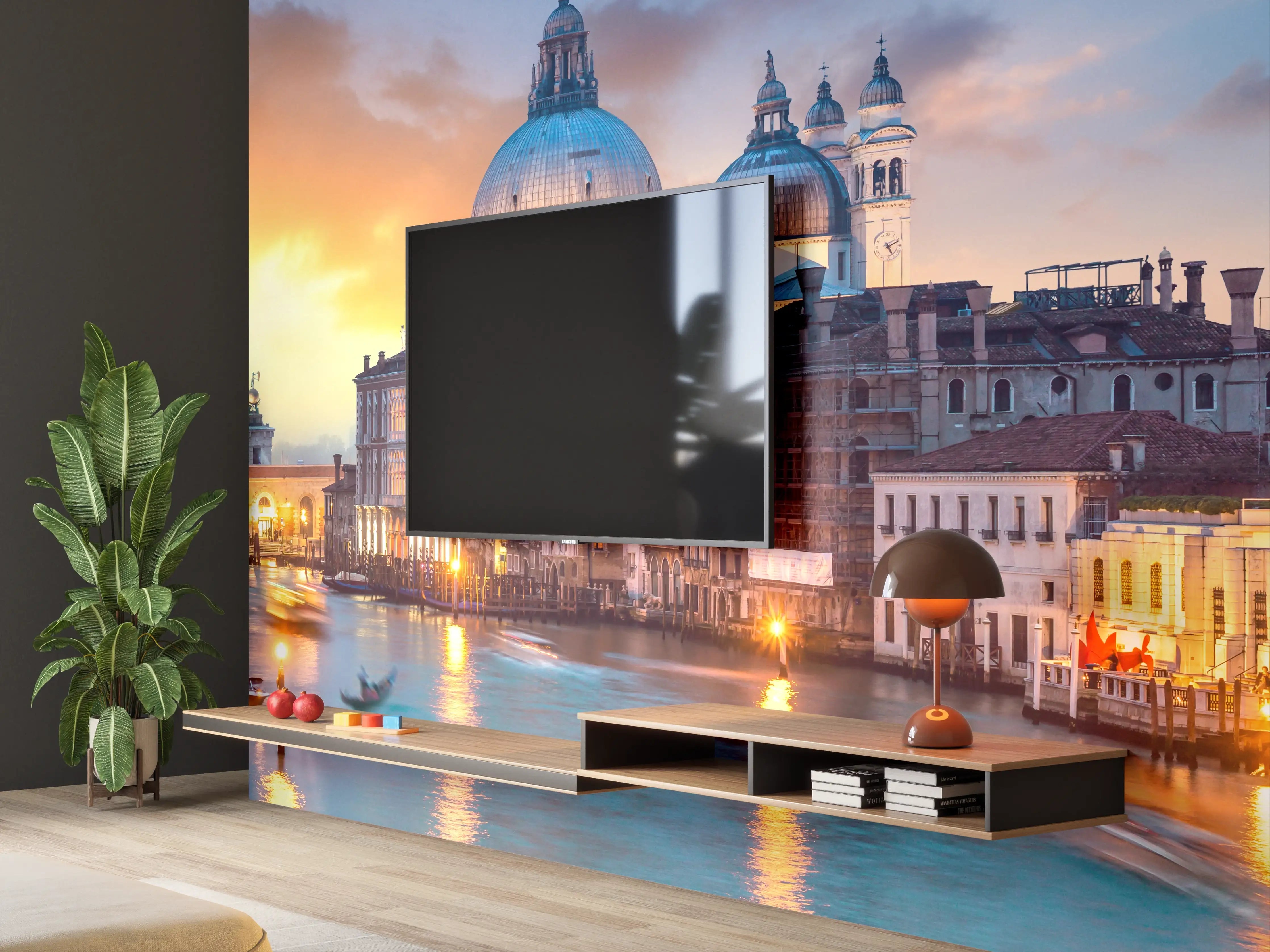 Wandverkleidung Wohnzimmer - Sonnenuntergang am Canal Grande - Venedig 2