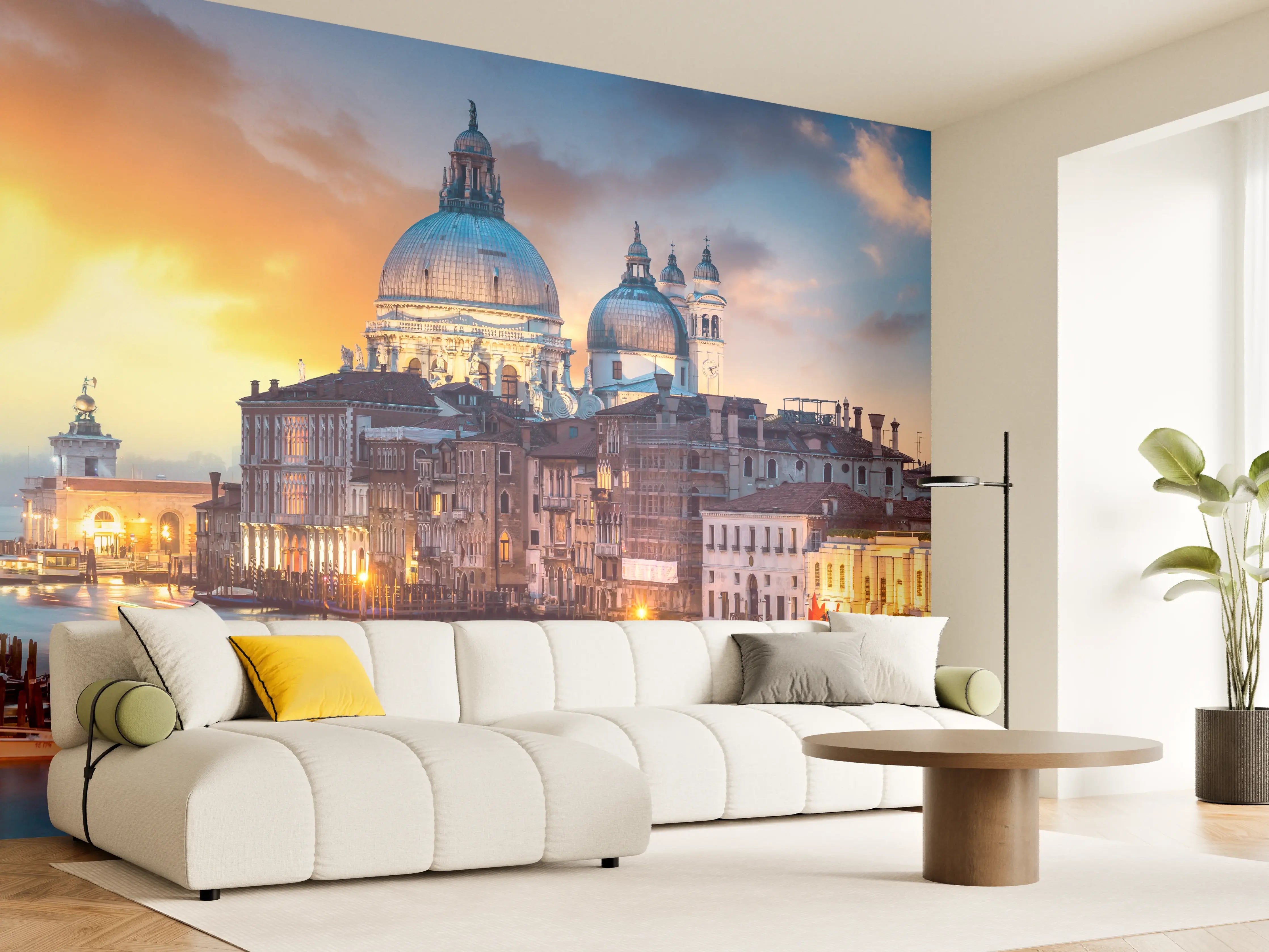 Wandverkleidung Wohnzimmer - Sonnenuntergang am Canal Grande - Venedig 2