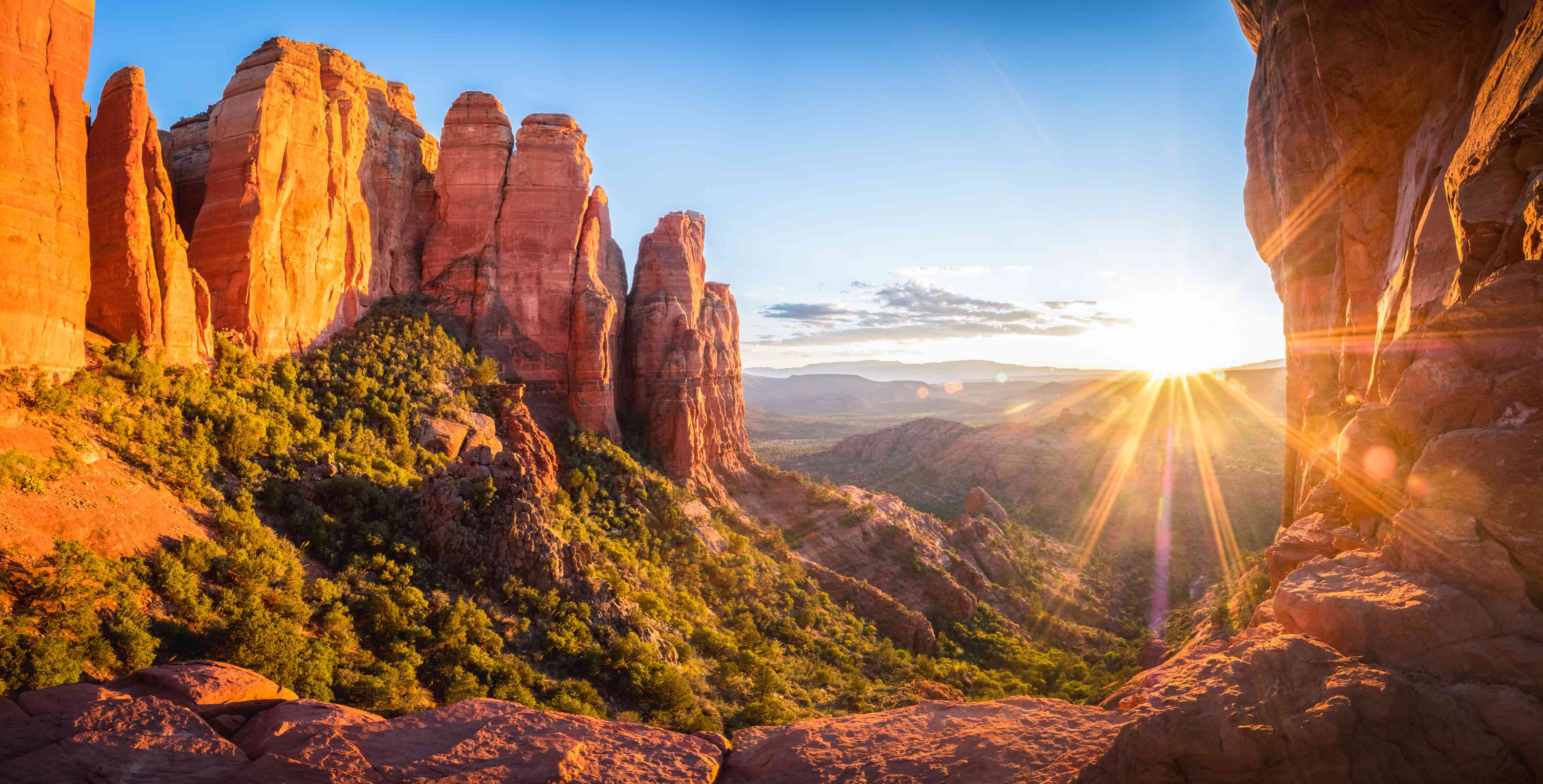 Wandverkleidung Wohnzimmer-Sonnenuntergang in Sedona