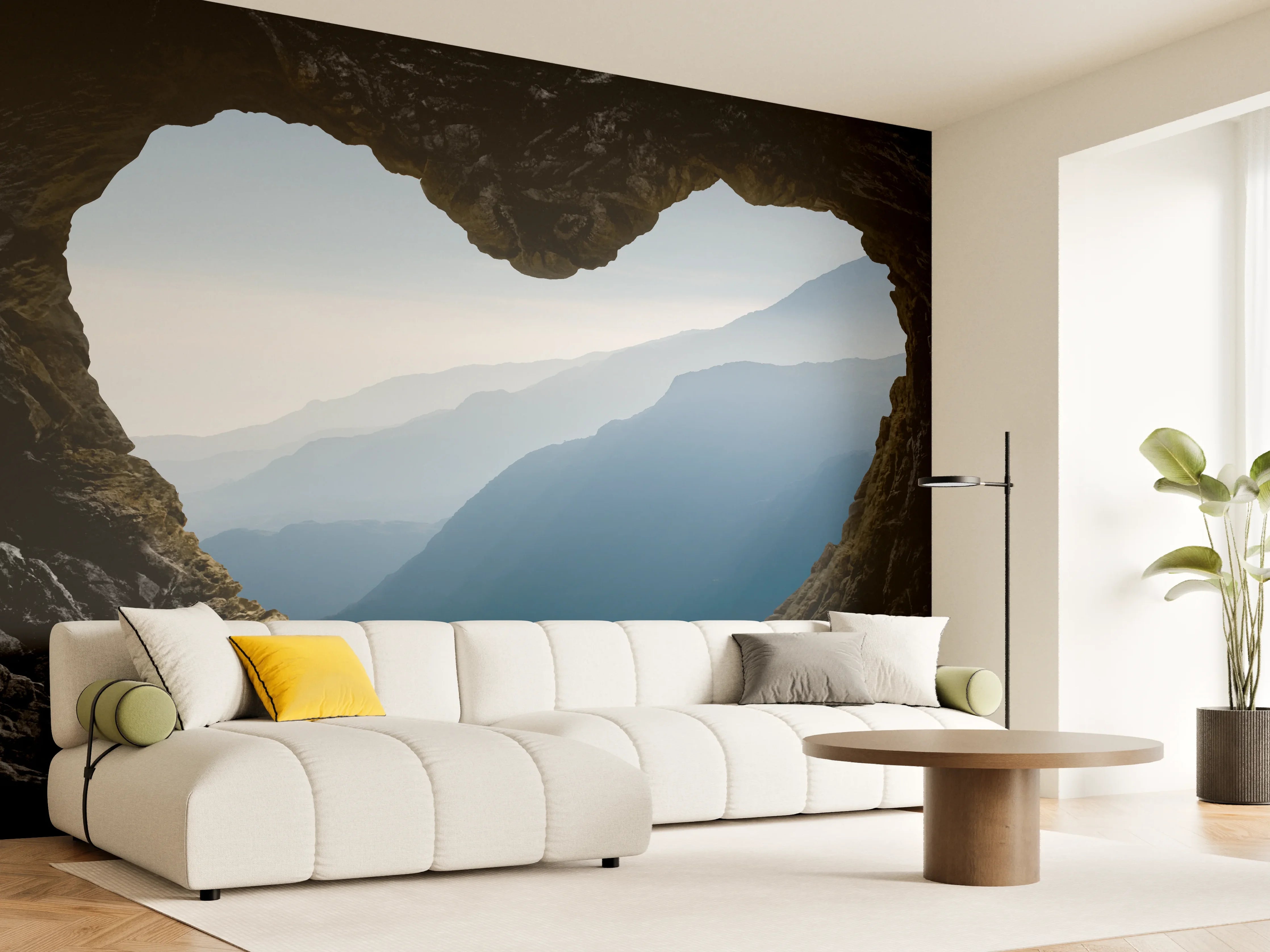 Wandverkleidung Wohnzimmer - Spektakuläre und mystische Gebirgsschicht