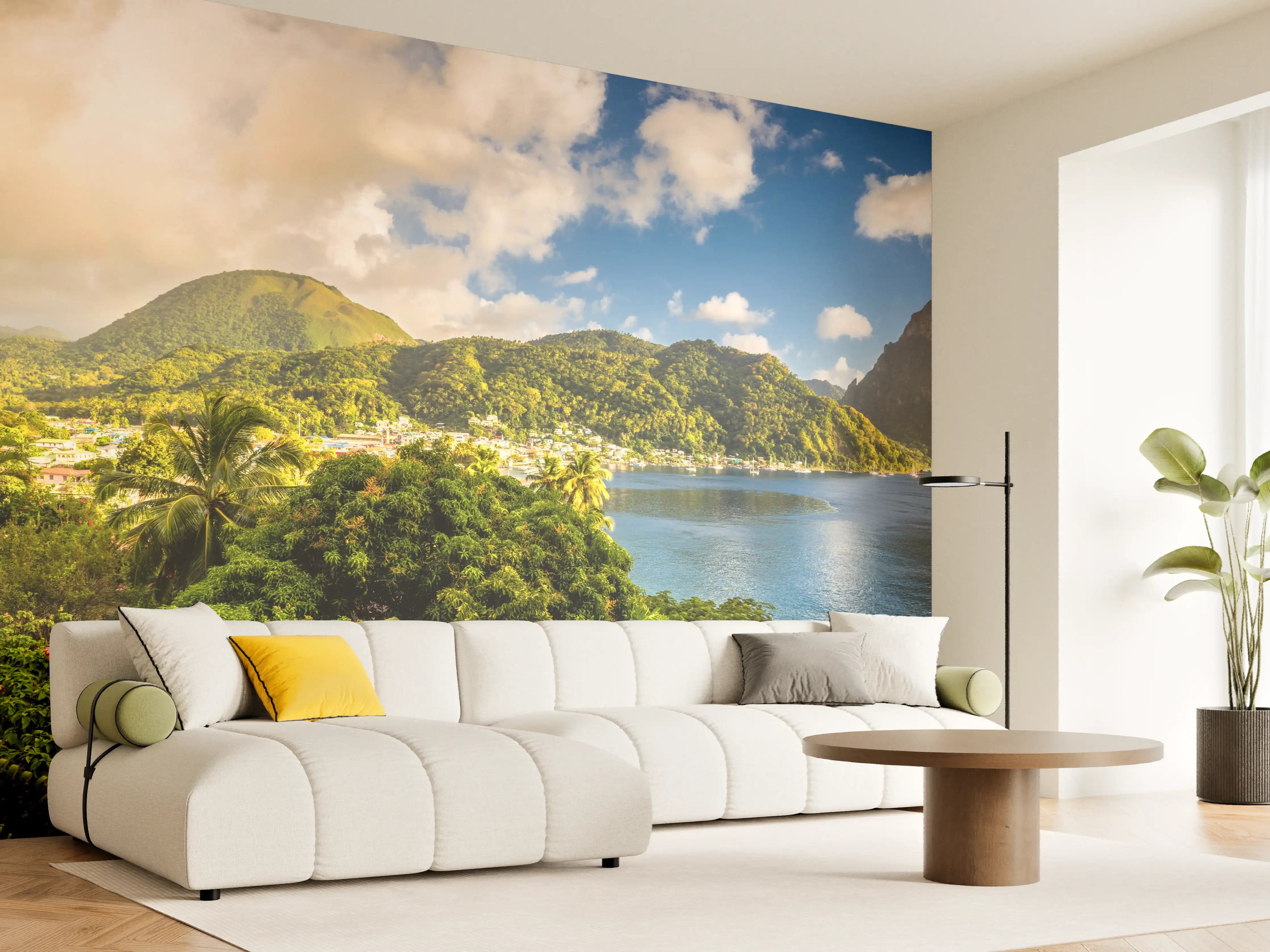 Wandverkleidung Wohnzimmer - St. Lucia - Karibisches Meer