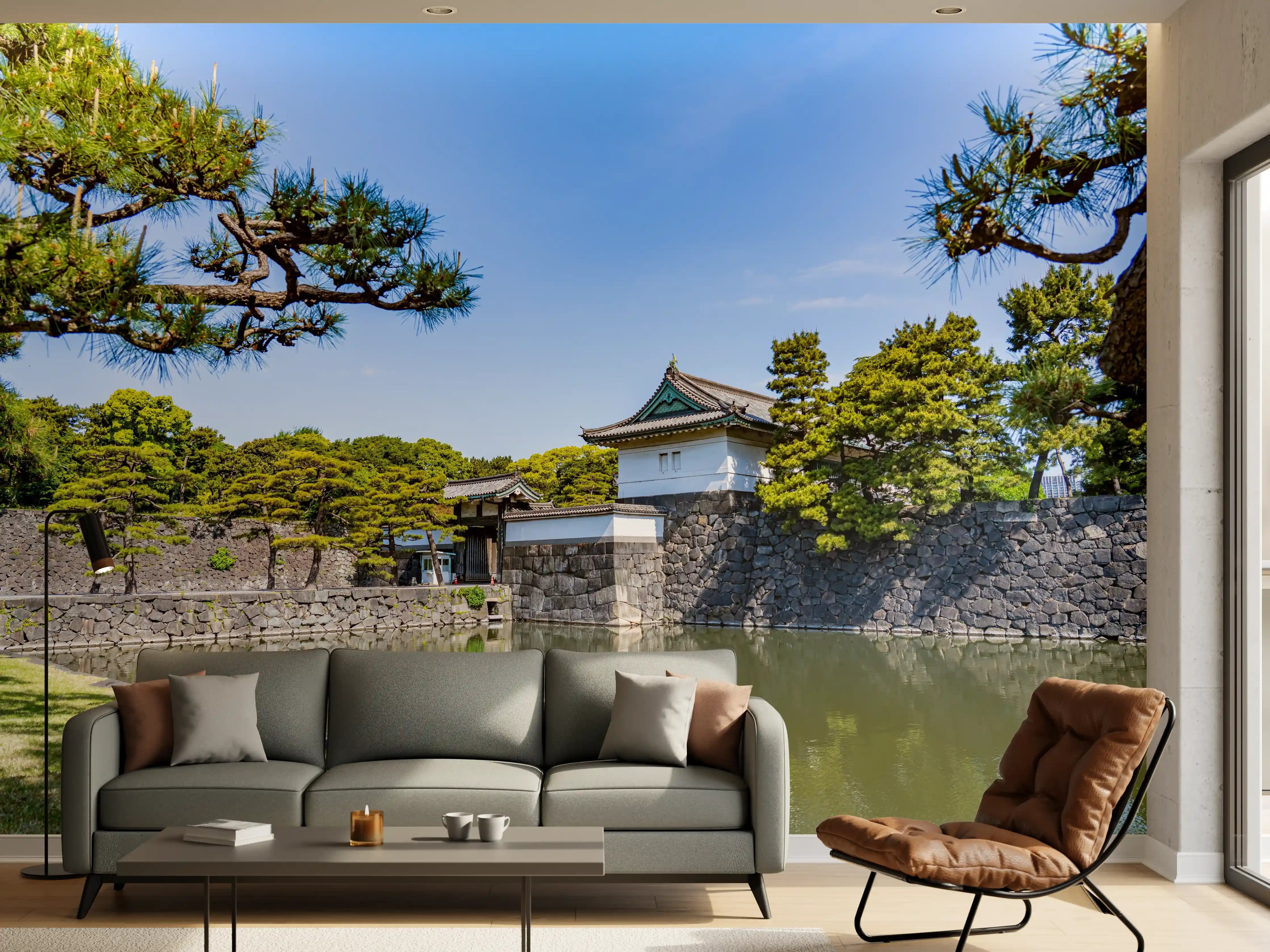 Wandverkleidung Wohnzimmer - Stadtlandschaft von Tokio