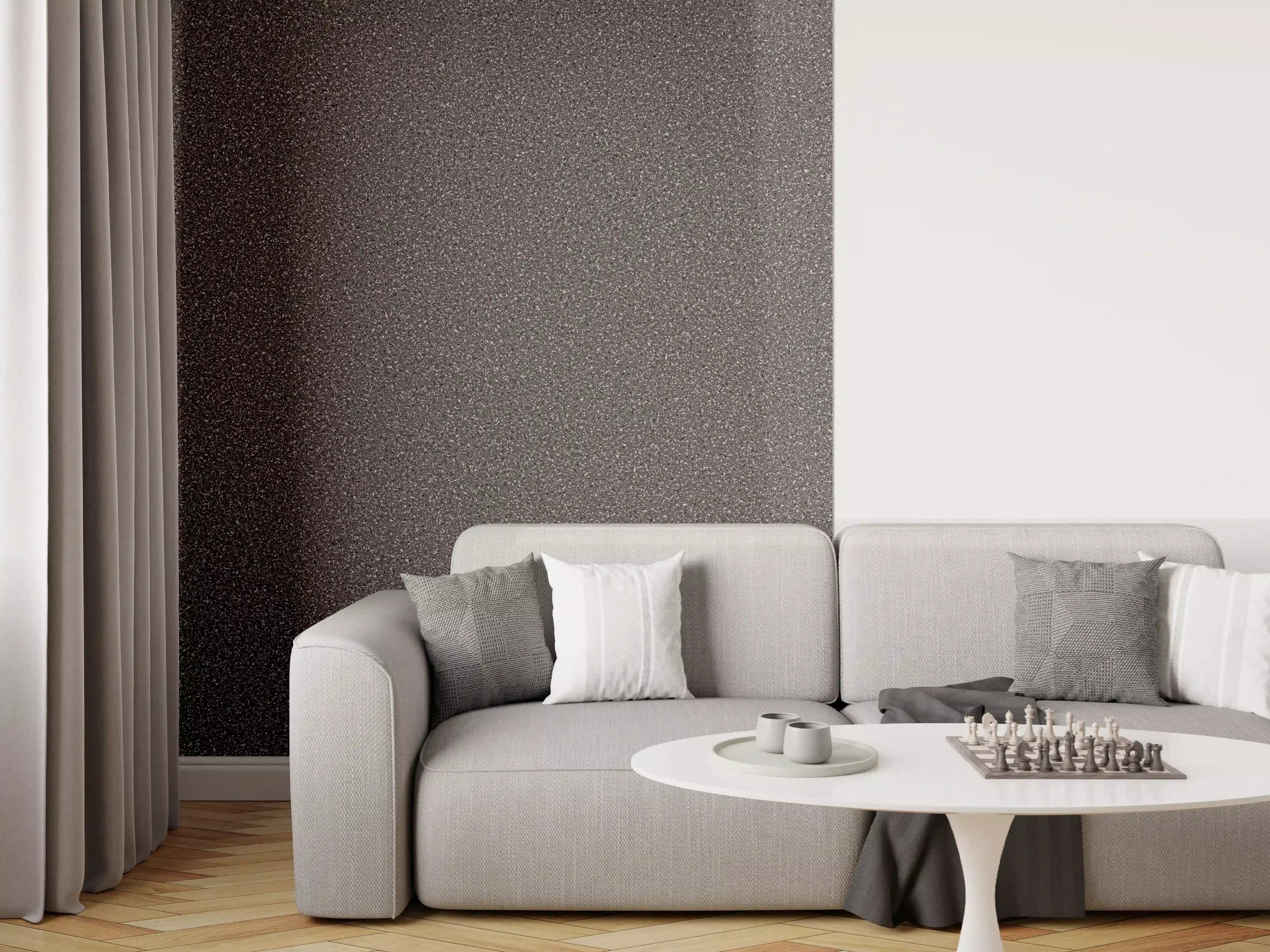 Wandverkleidung Wohnzimmer - Stein Boden und Wand Muster aus Granit
