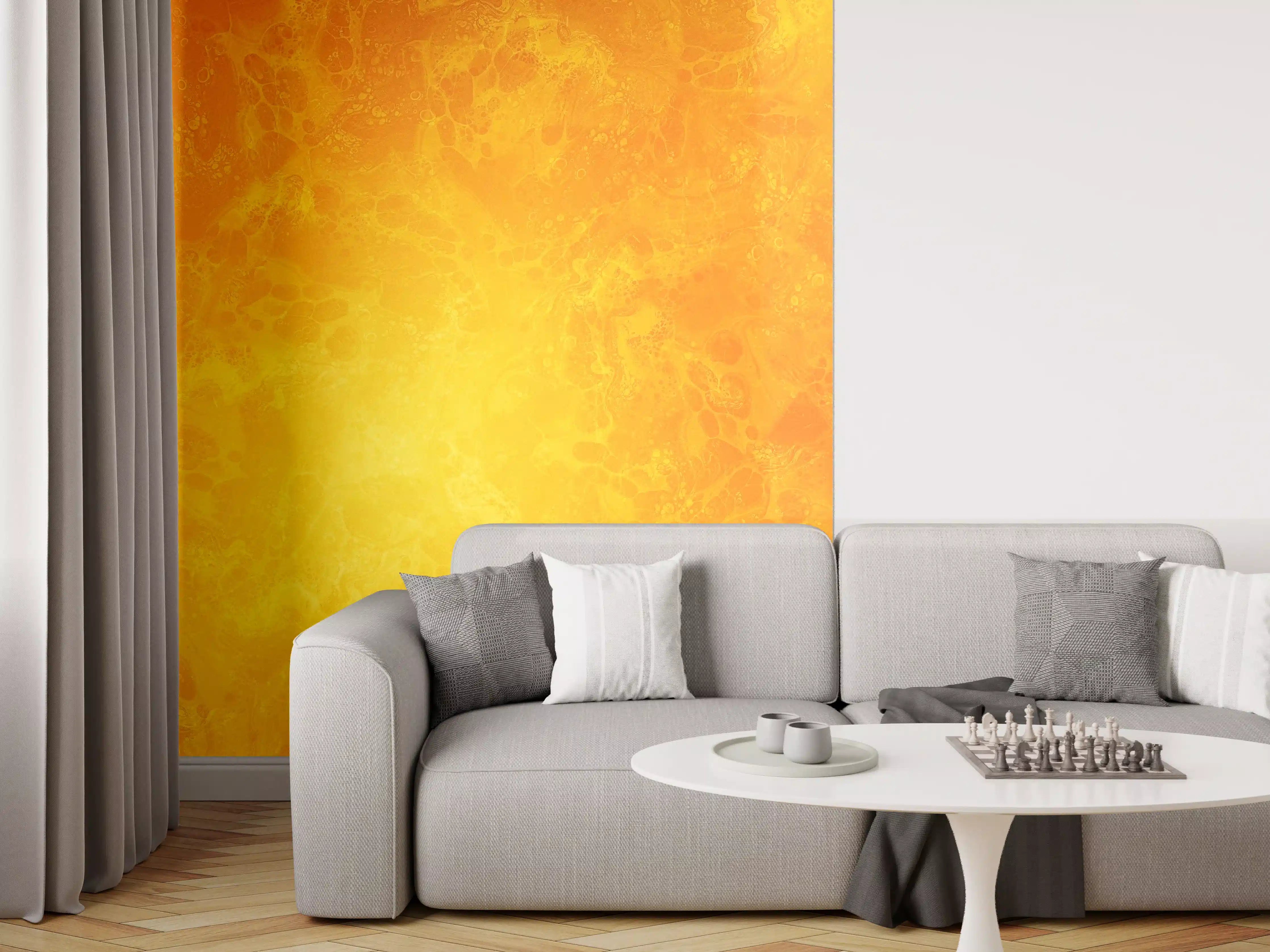 Wandverkleidung Wohnzimmer - Strahlendes Orange: Lebendige Farbpalette