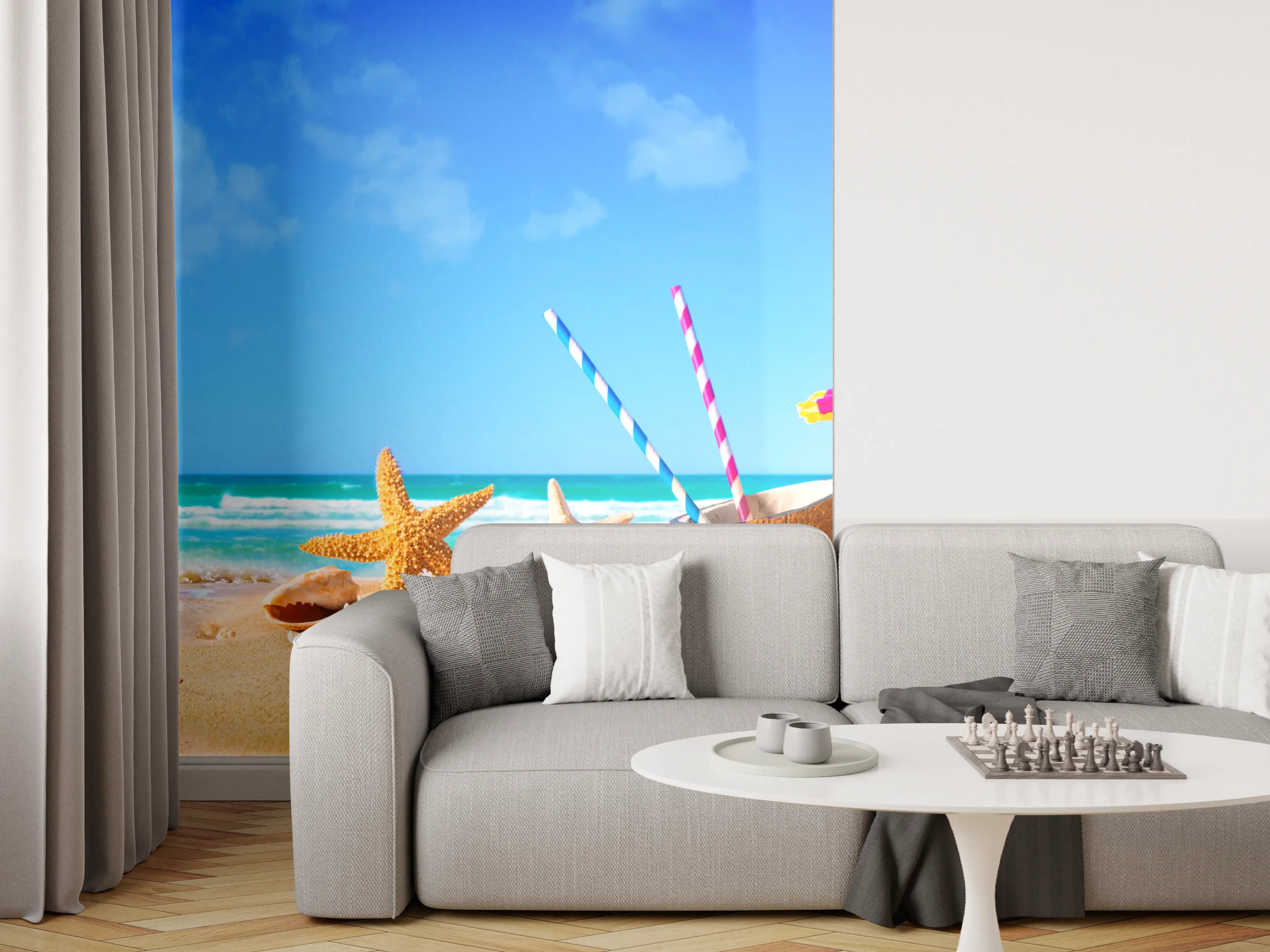 Wandverkleidung Wohnzimmer - Strandaccesoires