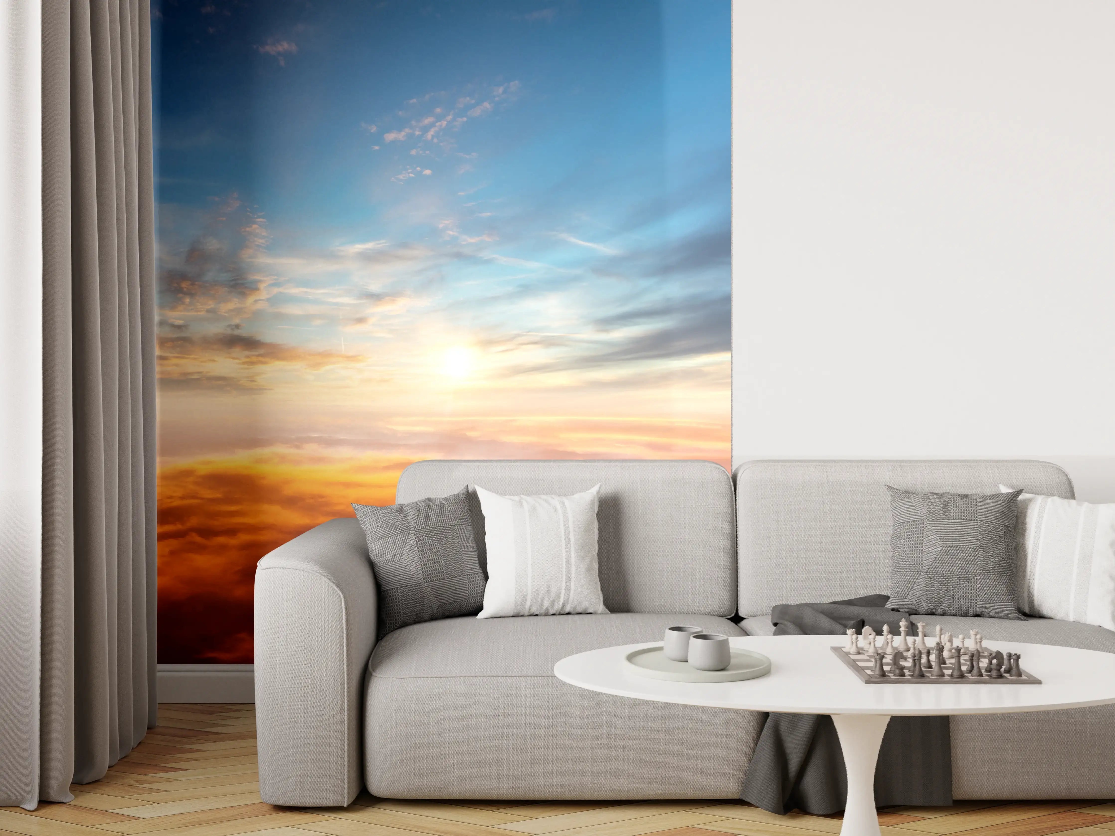 Wandverkleidung Wohnzimmer - Stunning Sunset Sky