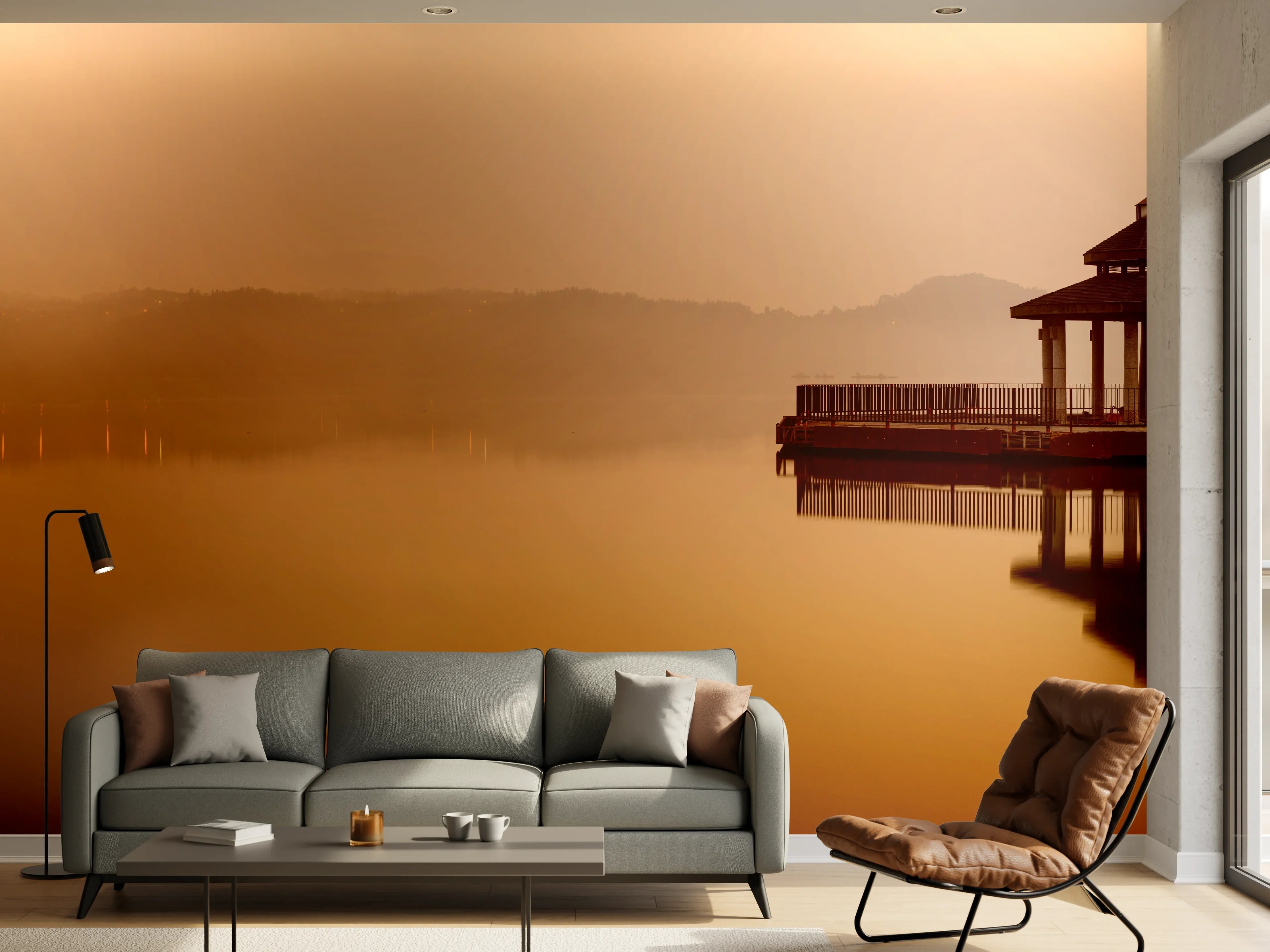 Wandverkleidung Wohnzimmer - Sun Moon Lake