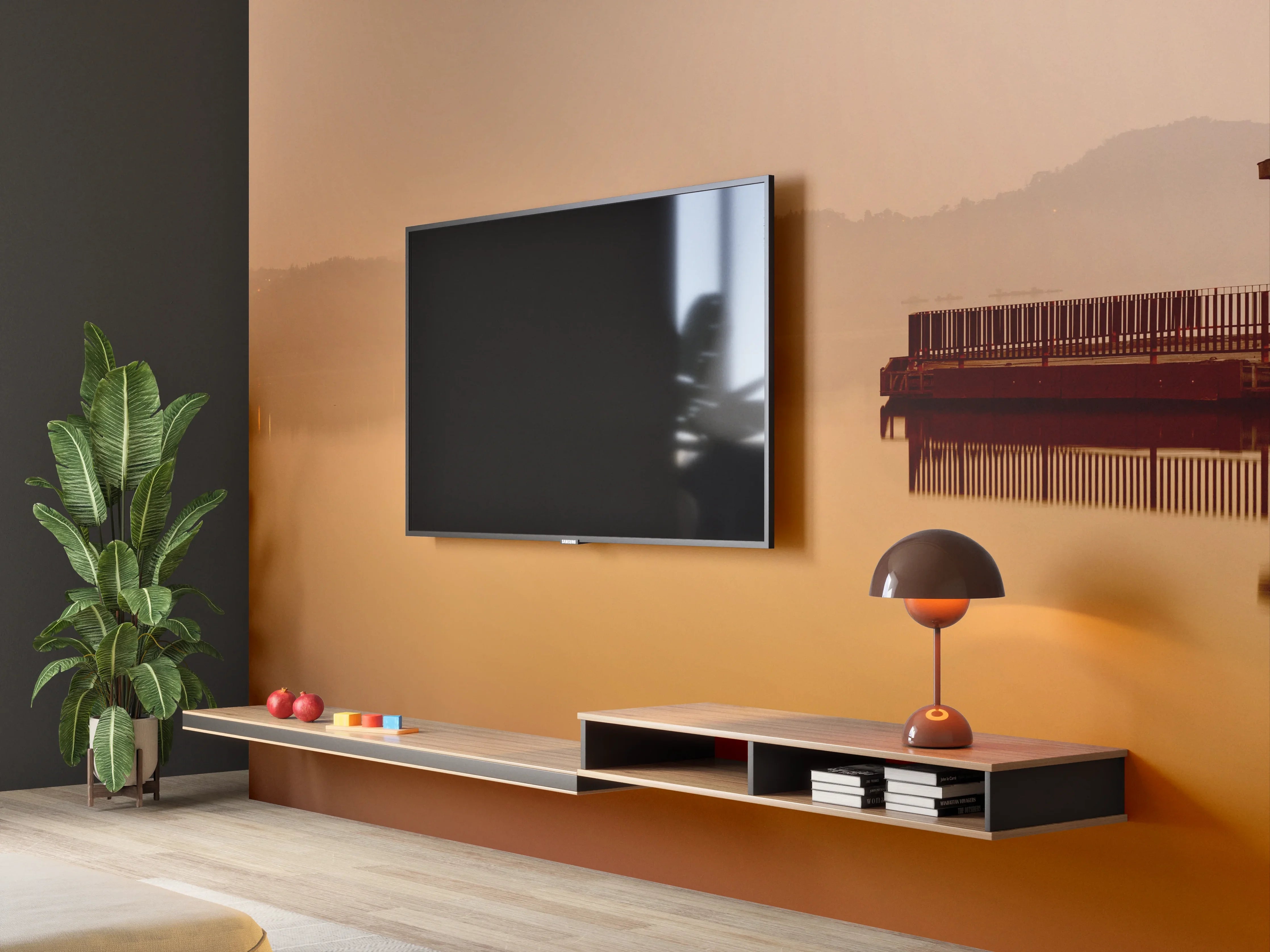 Wandverkleidung Wohnzimmer - Sun Moon Lake