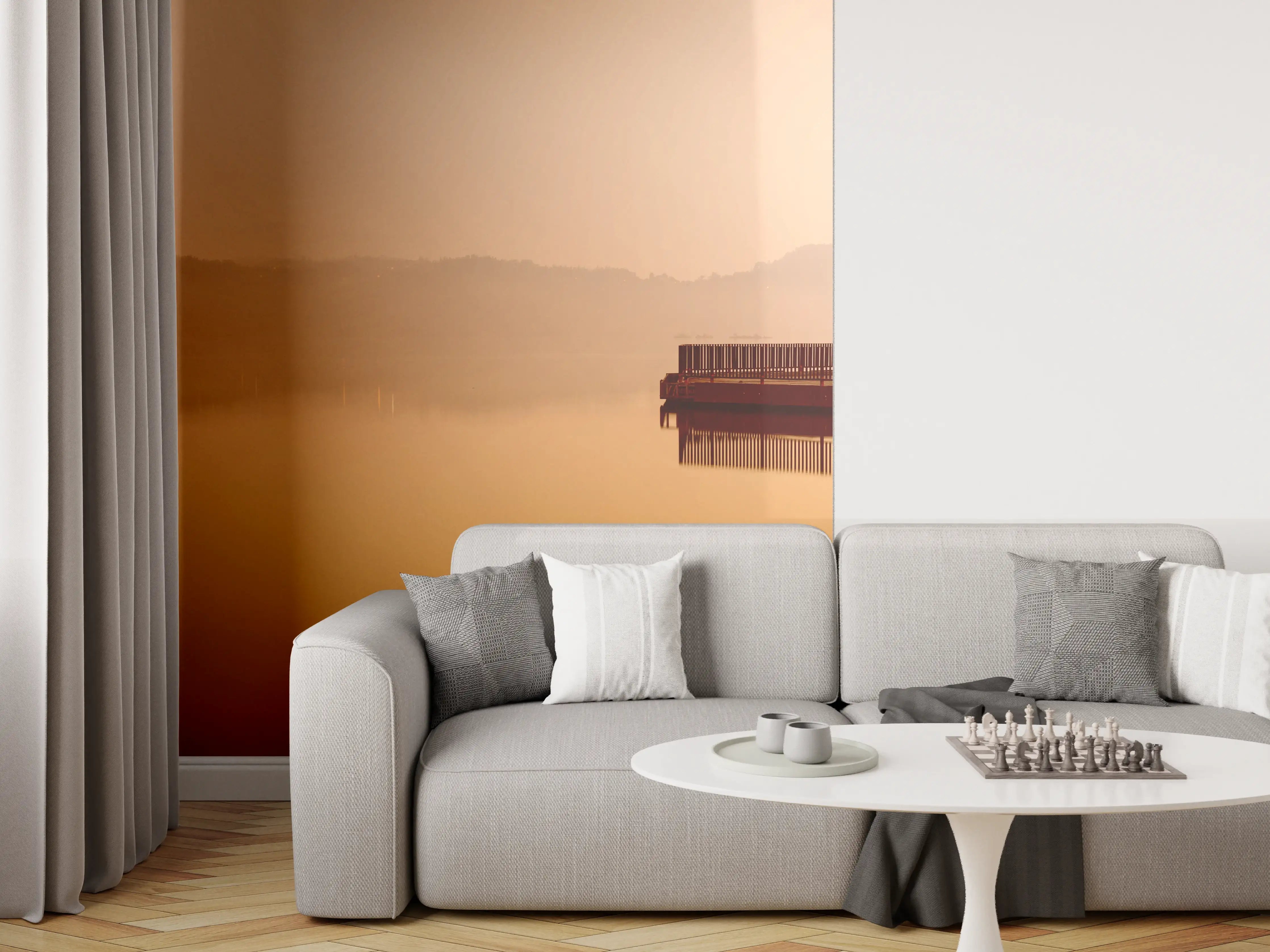 Wandverkleidung Wohnzimmer - Sun Moon Lake