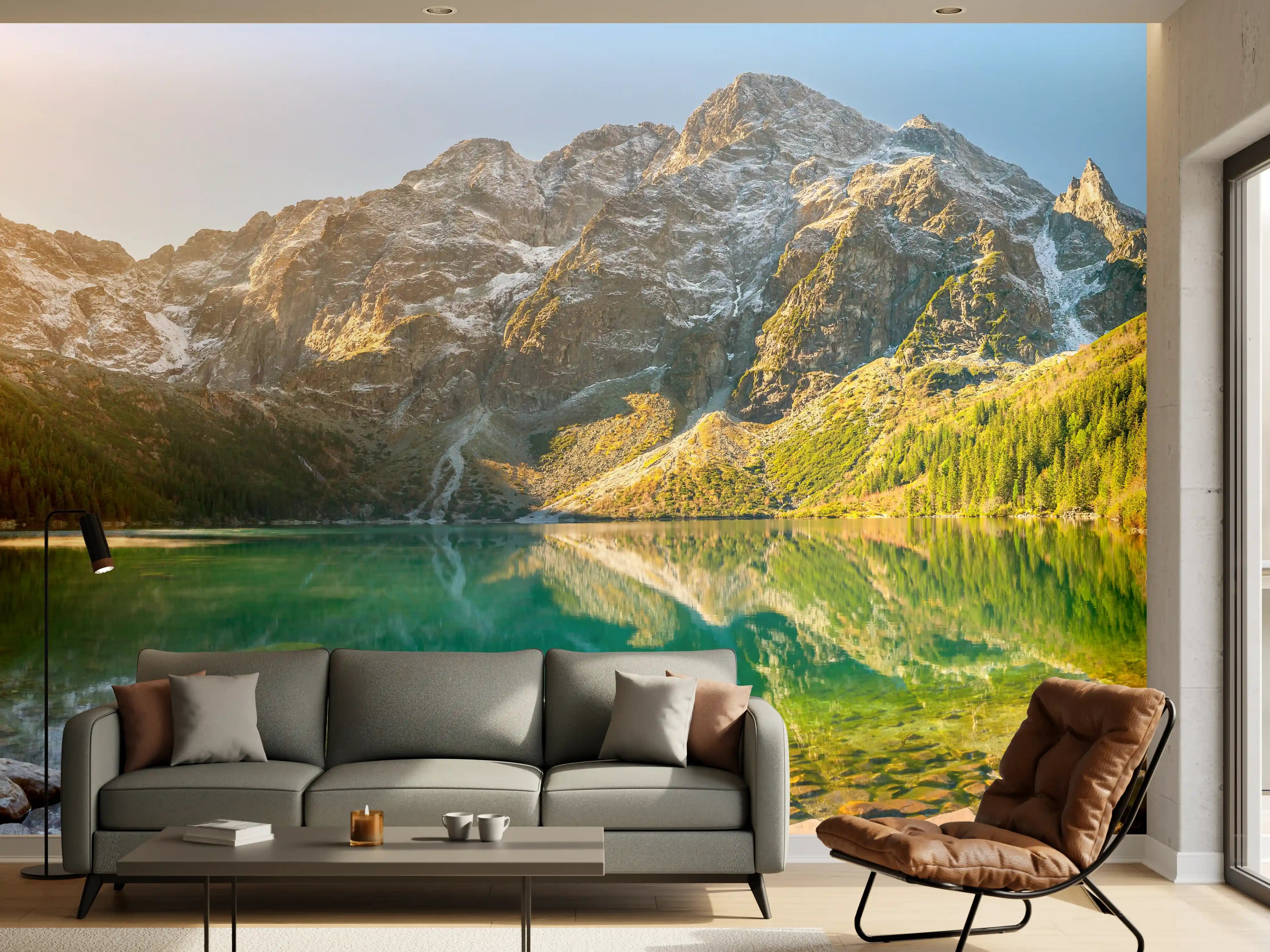 Wandverkleidung Wohnzimmer - Tatra-Nationalpark