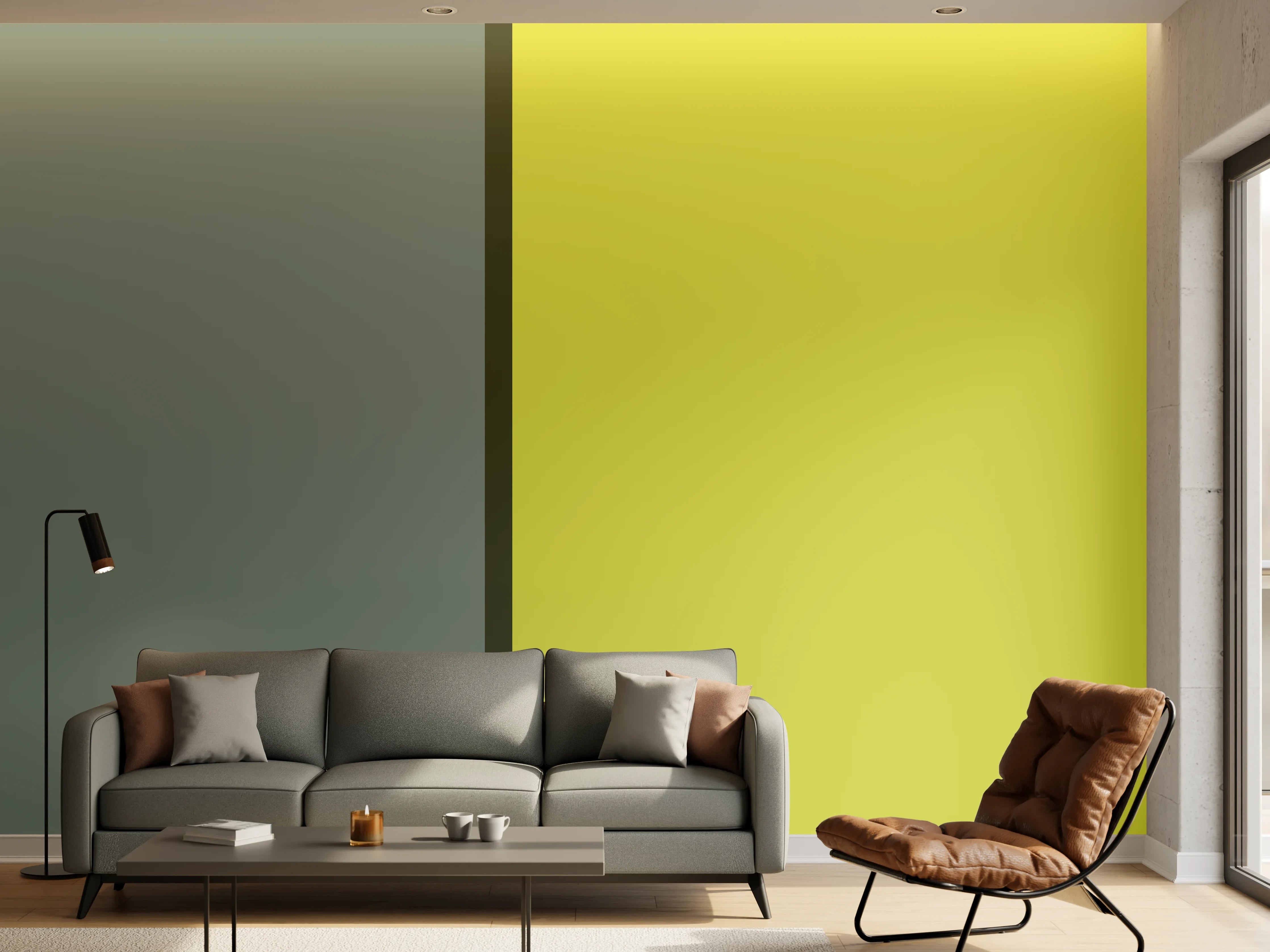 Wandverkleidung Wohnzimmer - The Greens -  Easy Vertical - Matcha
