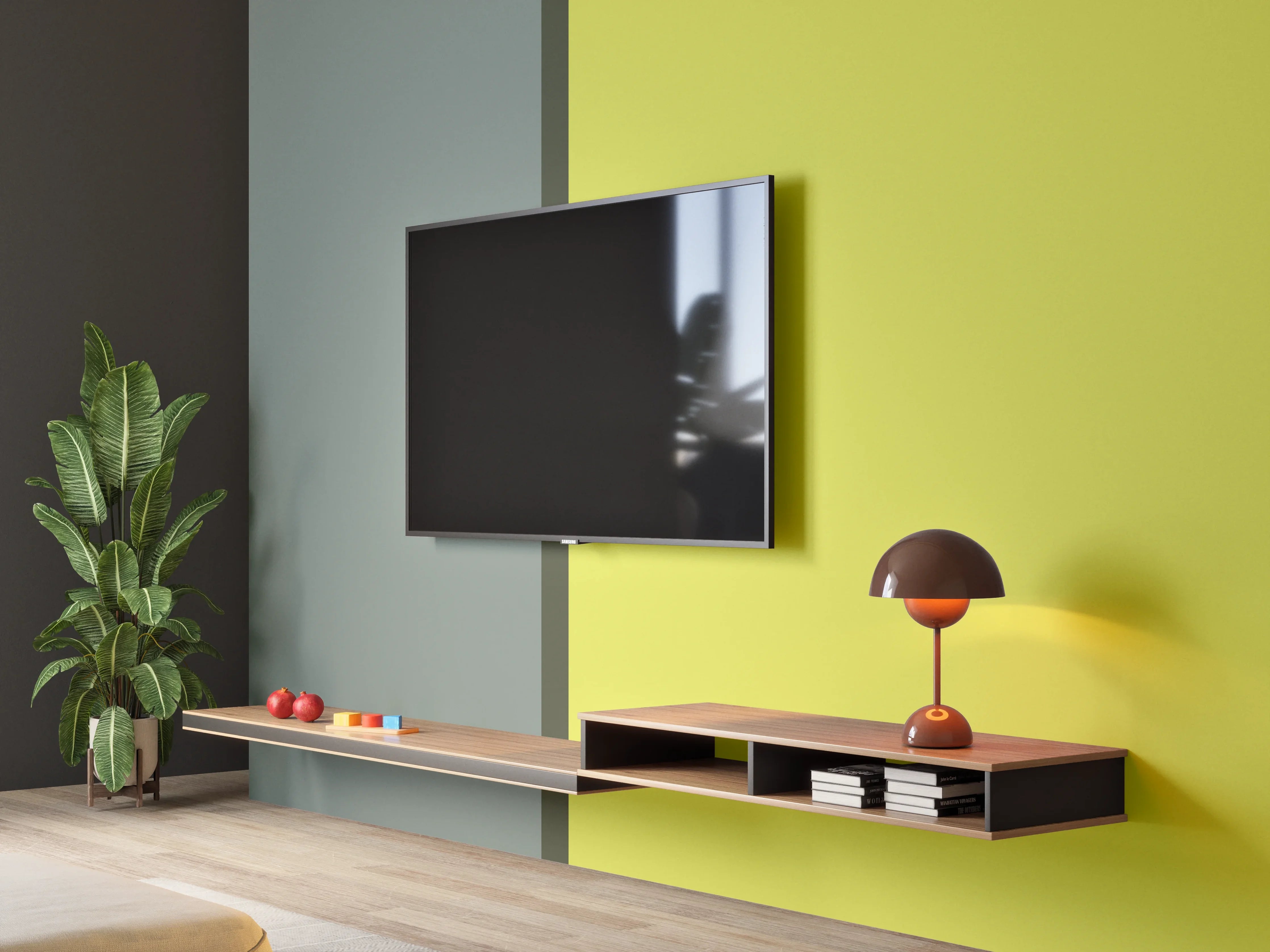 Wandverkleidung Wohnzimmer - The Greens -  Easy Vertical - Matcha