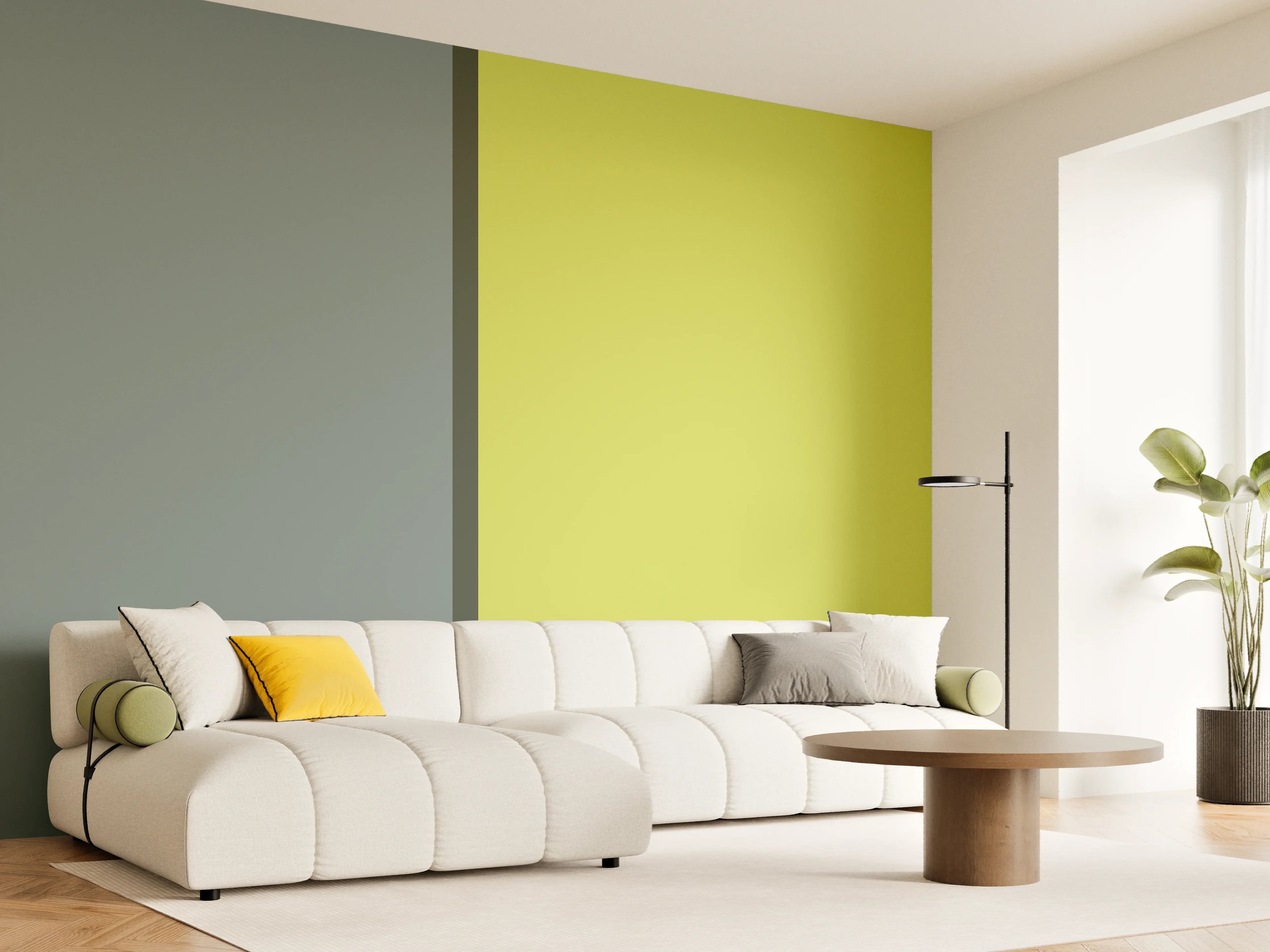 Wandverkleidung Wohnzimmer - The Greens -  Easy Vertical - Matcha