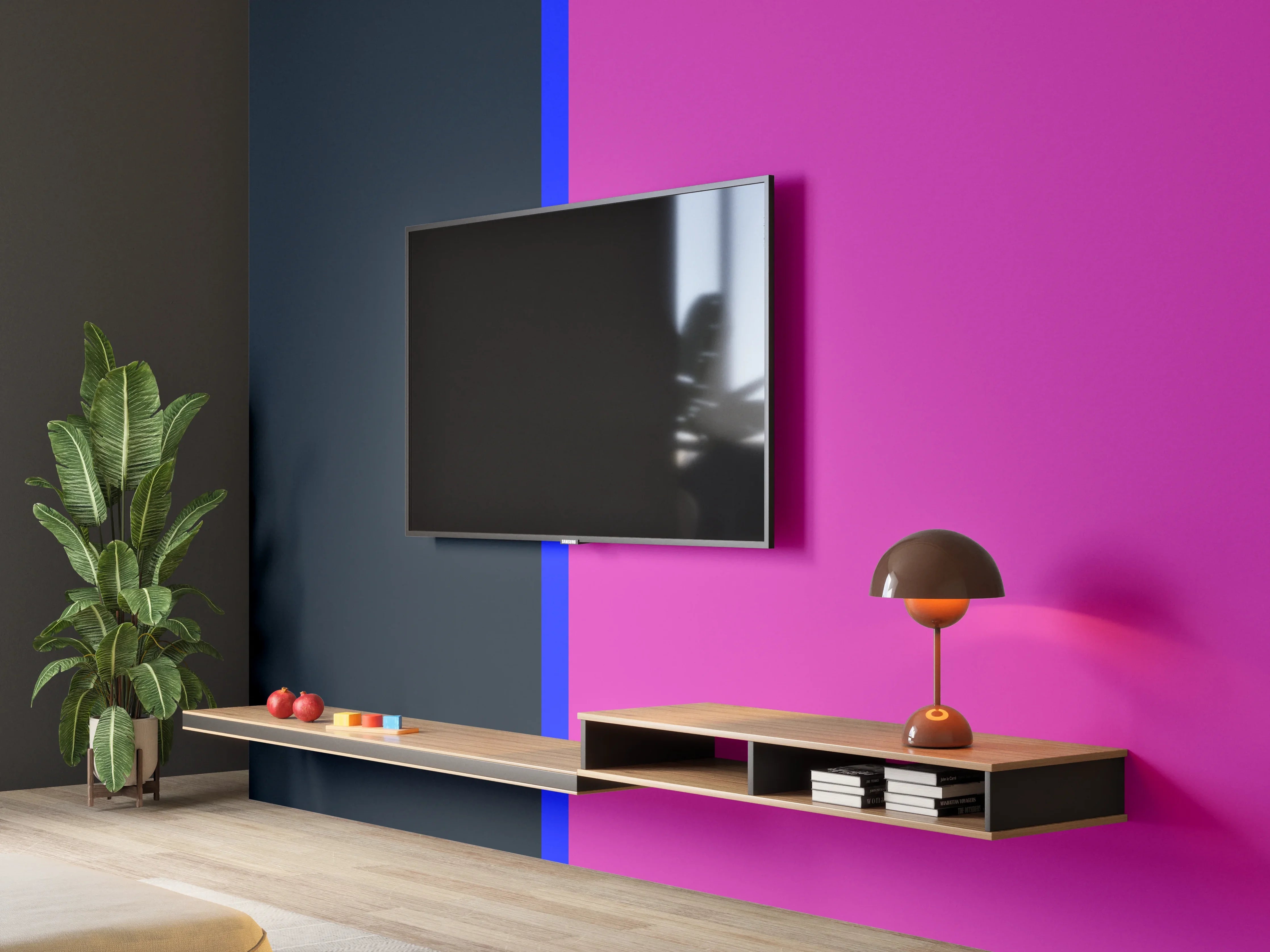 Wandverkleidung Wohnzimmer - The Neons - Easy Vertikal - Luna