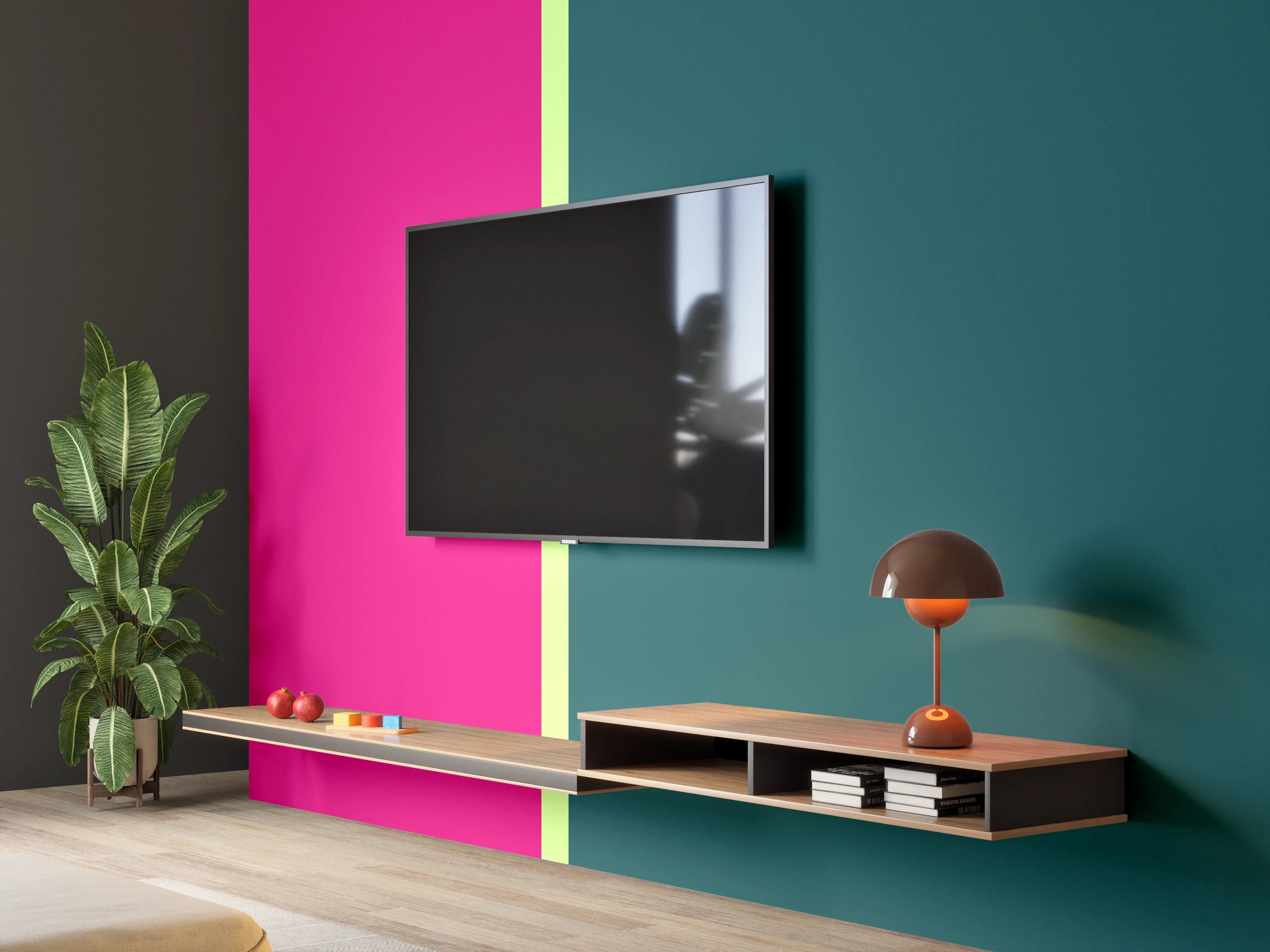 Wandverkleidung Wohnzimmer - The Neons - Easy Vertikal - Lyra