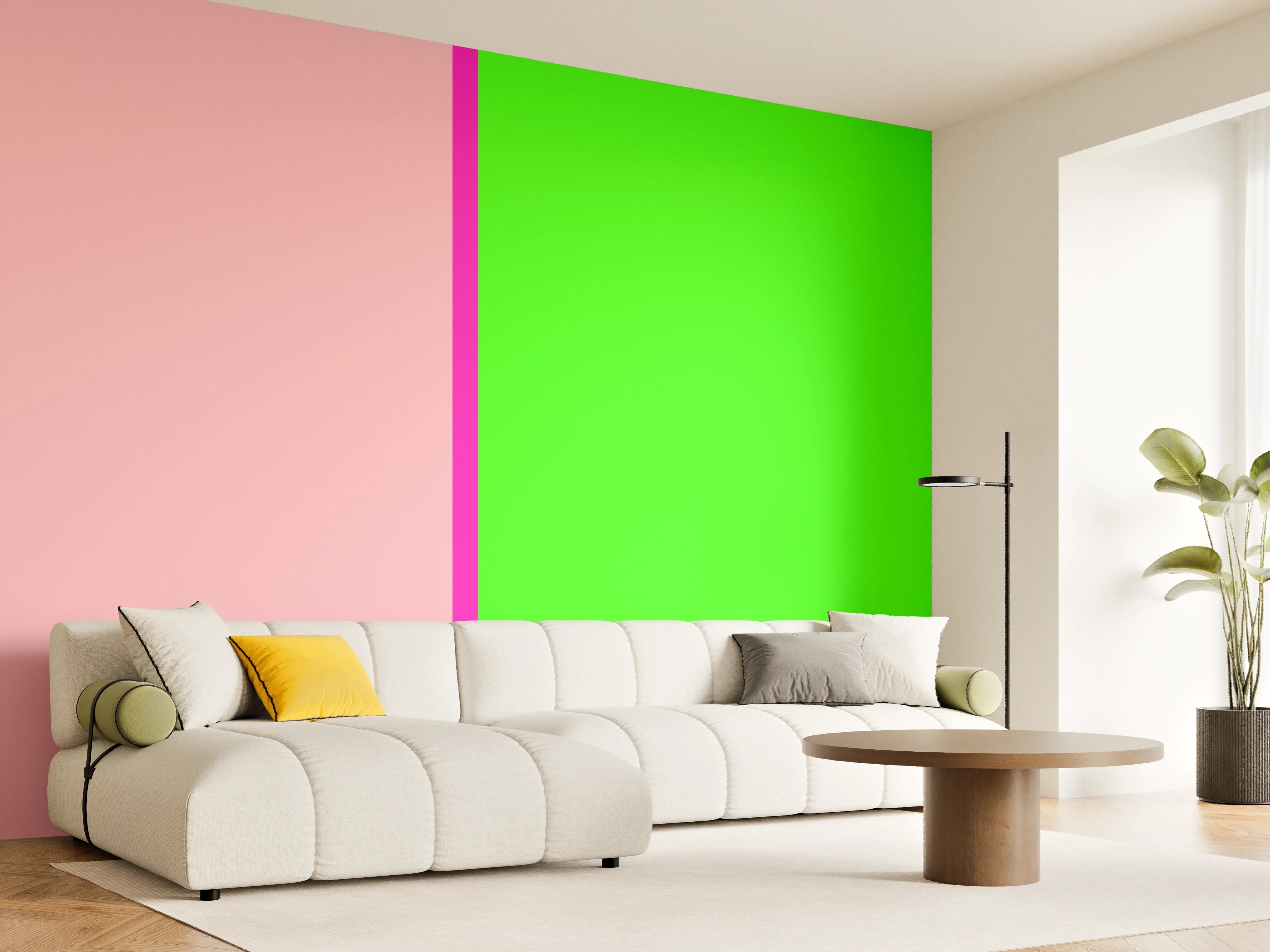 Wandverkleidung Wohnzimmer - The Neons - Easy Vertikal - Nox